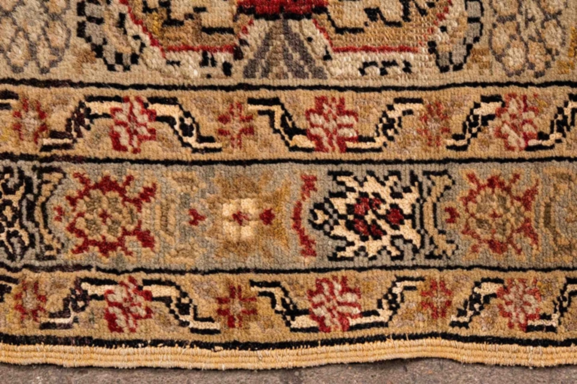 Gördes Antik aus West - Anatolien, Ende 19. Jhdt., Schafschurwolle auf Baumwoll - Image 10 of 10