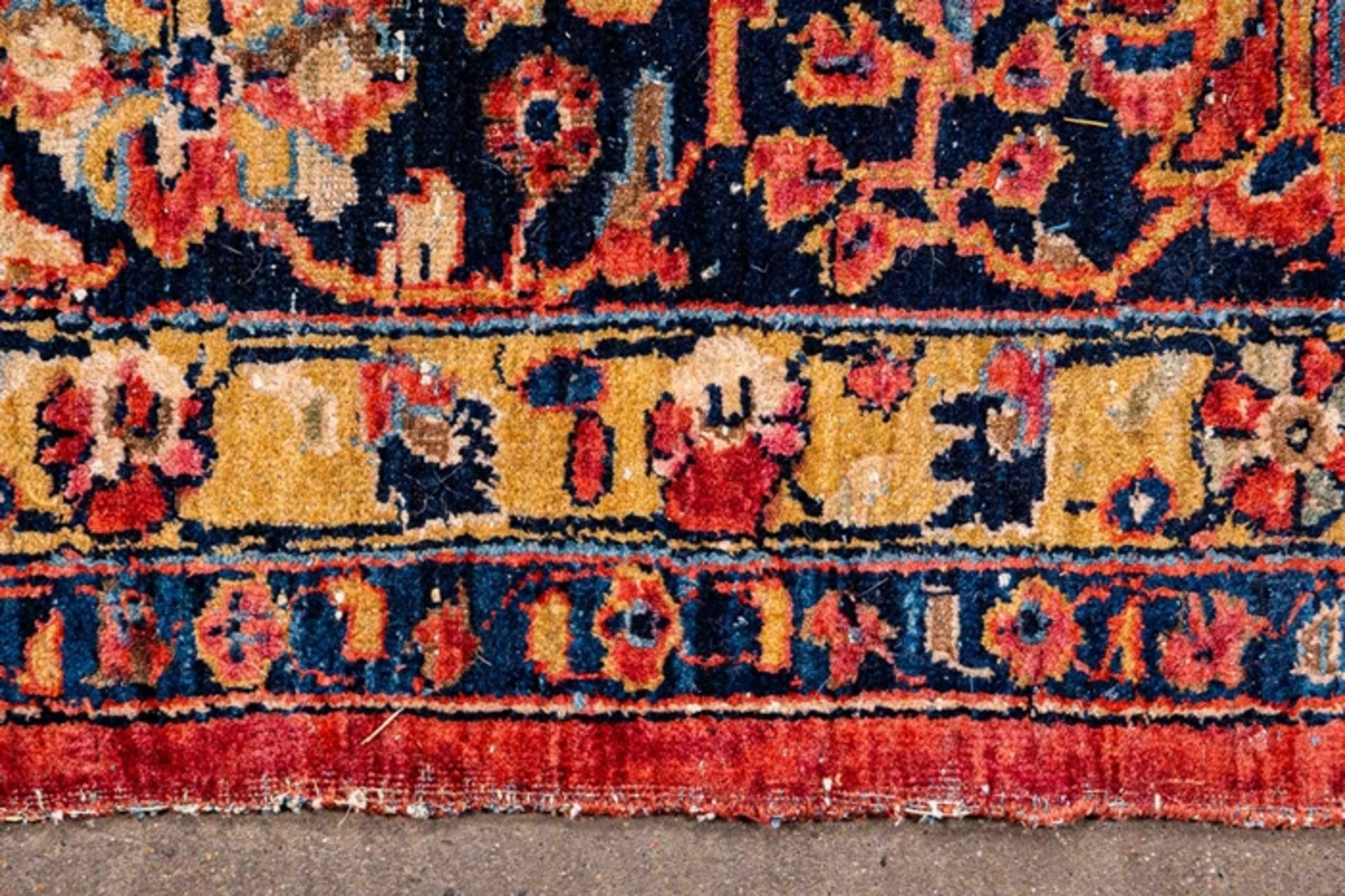 Saruk aus Westpersien um 1920, ca. 370 x 273 cm; all over floral design auf ter - Bild 5 aus 18