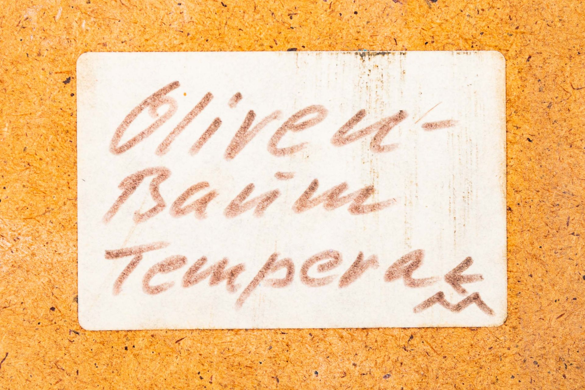 "Olivenbaum", Tempera auf Hartfaserplatte, ca. 55 x 72 cm, unten rechts sign.: - Bild 8 aus 9