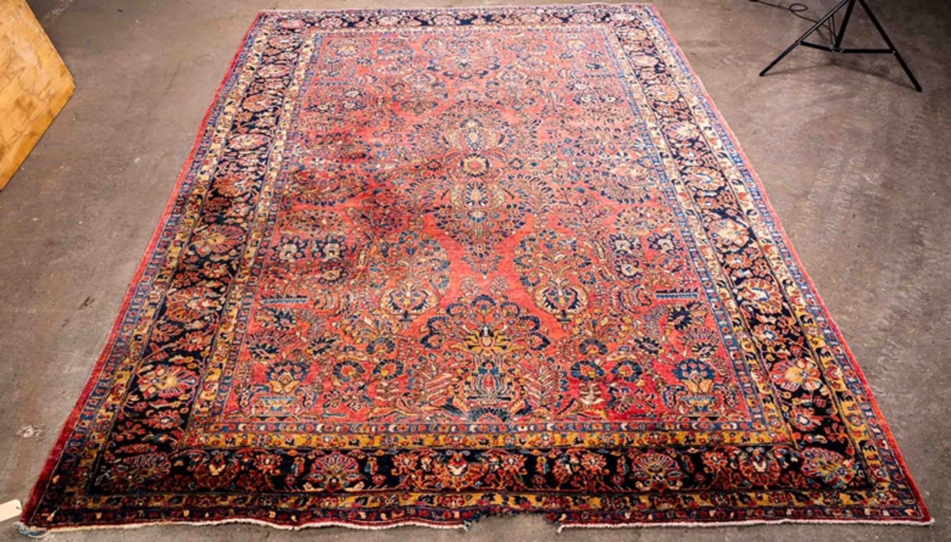 Saruk aus Westpersien um 1920, ca. 370 x 273 cm; all over floral design auf ter - Bild 12 aus 18