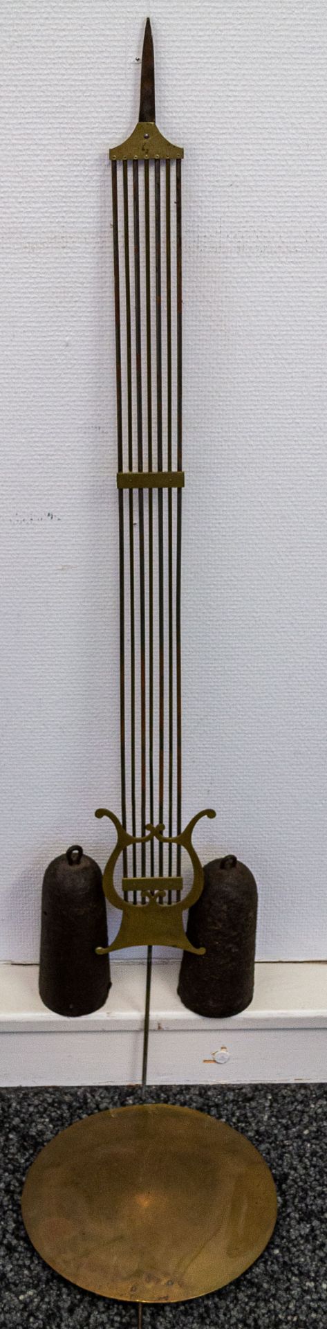 Antike Comtoise - Wanduhr, Frankreich 19. Jhdt.; leicht gewölbtes weiß emaillie - Image 2 of 13