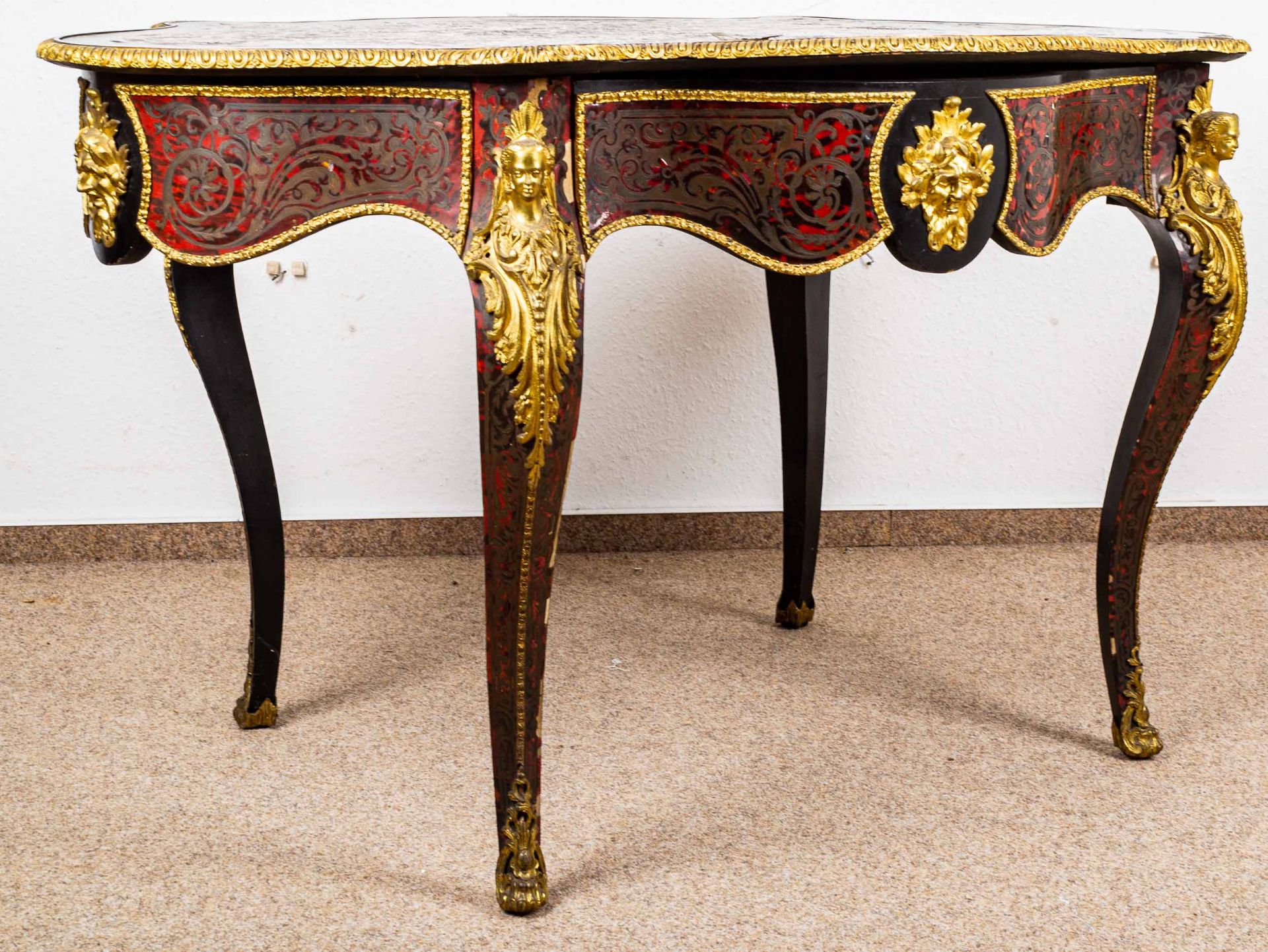 Prächtiger ovaler Salontisch/ Schreibtisch/ Mitteltisch, Frankreich, Napoleon I - Bild 2 aus 32