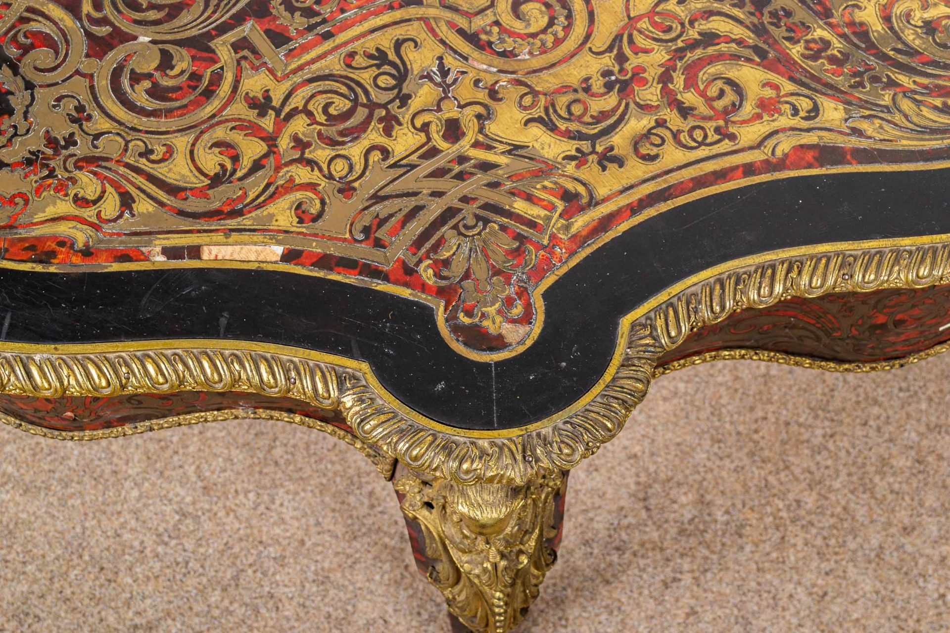 Prächtiger ovaler Salontisch/ Schreibtisch/ Mitteltisch, Frankreich, Napoleon I - Bild 15 aus 32