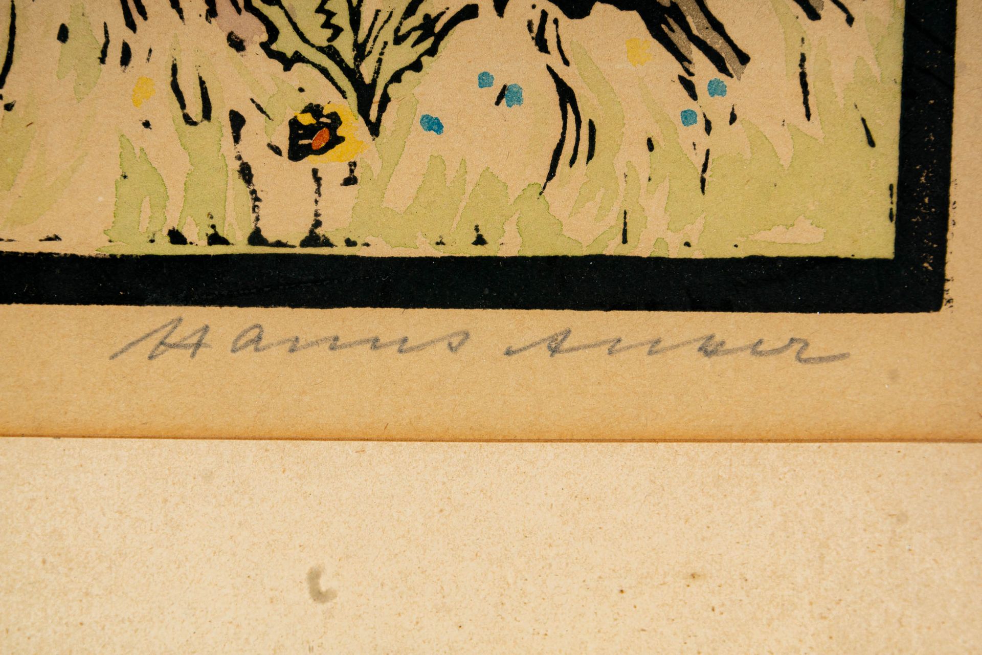 "Die Puppenmutti", kolorierter Holzschnitt, Vorzugsdruck (Eigenhand), limitierte Auflage, Blatt 6 v - Bild 6 aus 8