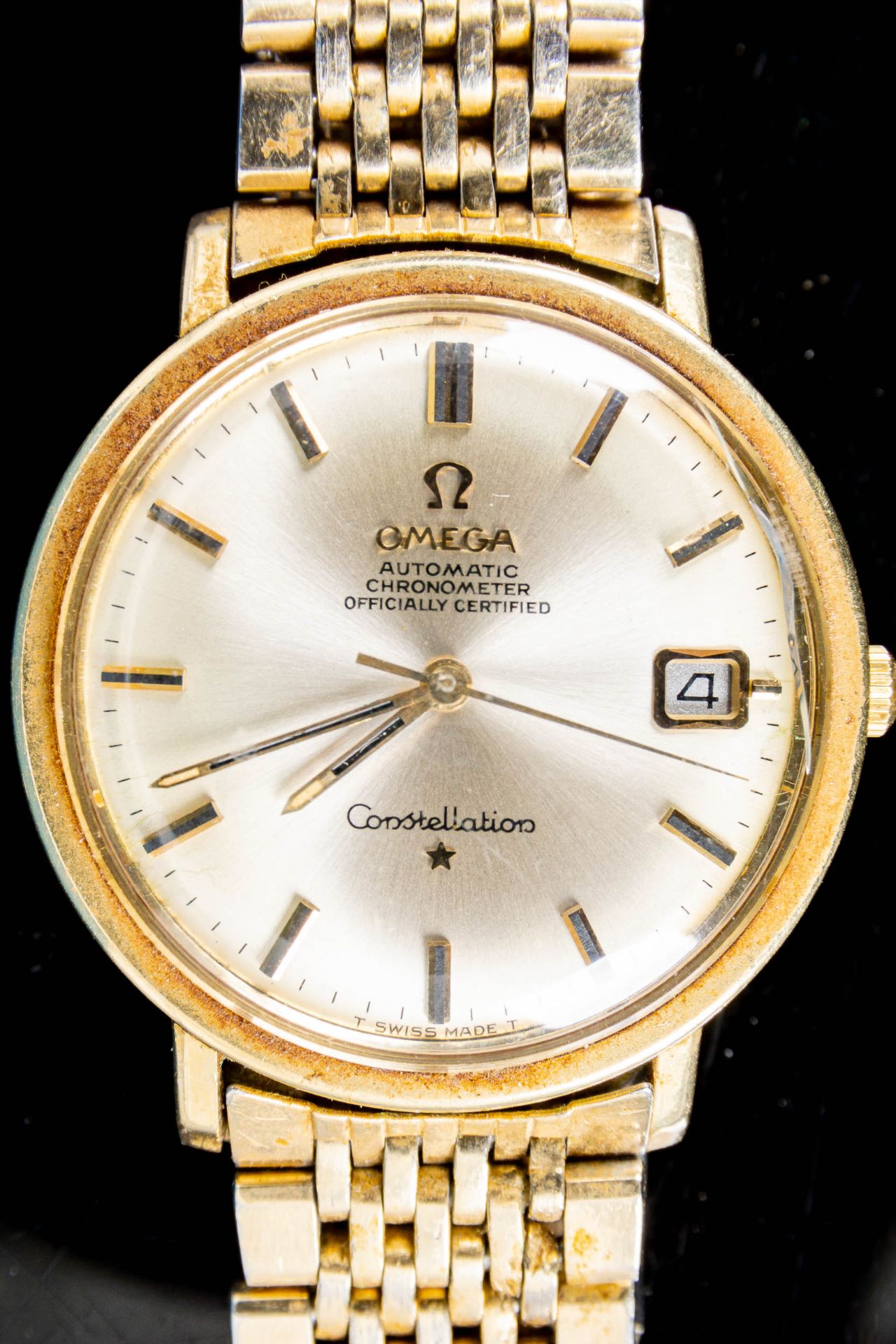 OMEGA - CONSTELLATION Herrenarmbanduhr, Automatikwerk, Datum bei der "3", zentrale Sekunde, 1960er/ - Bild 3 aus 8