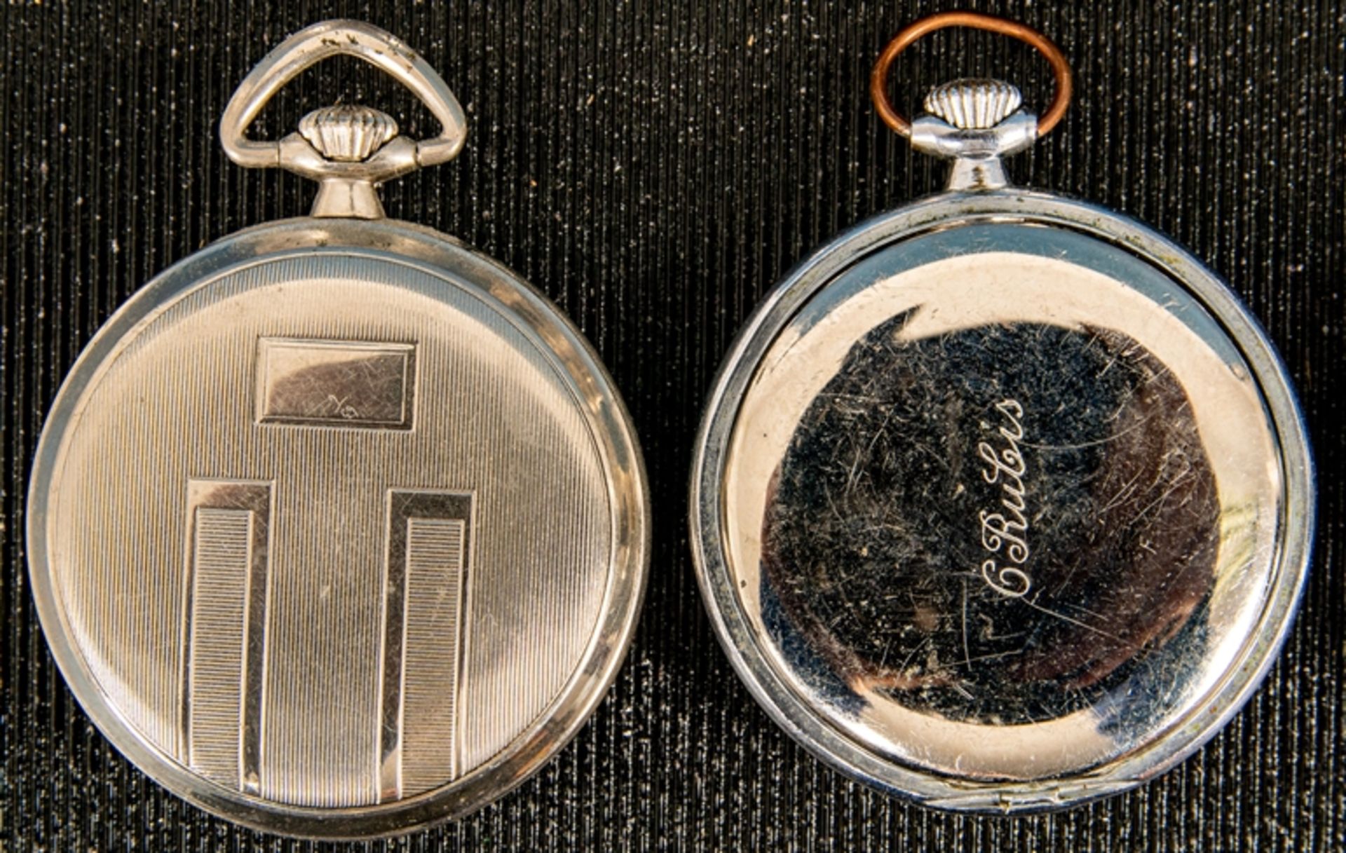 8teiliges Konvolut versch. offener Herrentaschenuhren, alle Gehäuse in Silber; versch. Alter, Größe - Bild 9 aus 13