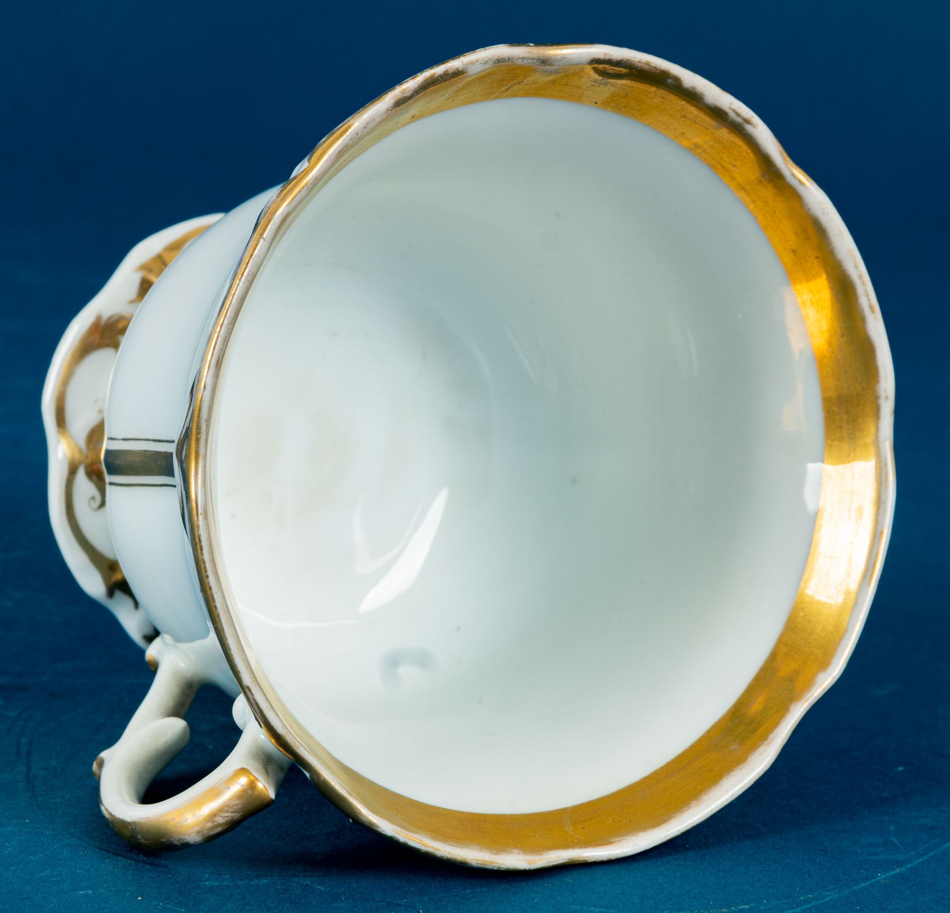 "Dem lieben Vater zum frohen Geburtstage d. 13. Februar 1866", große Kaffeetasse, ungemarktes Weißp - Image 7 of 9