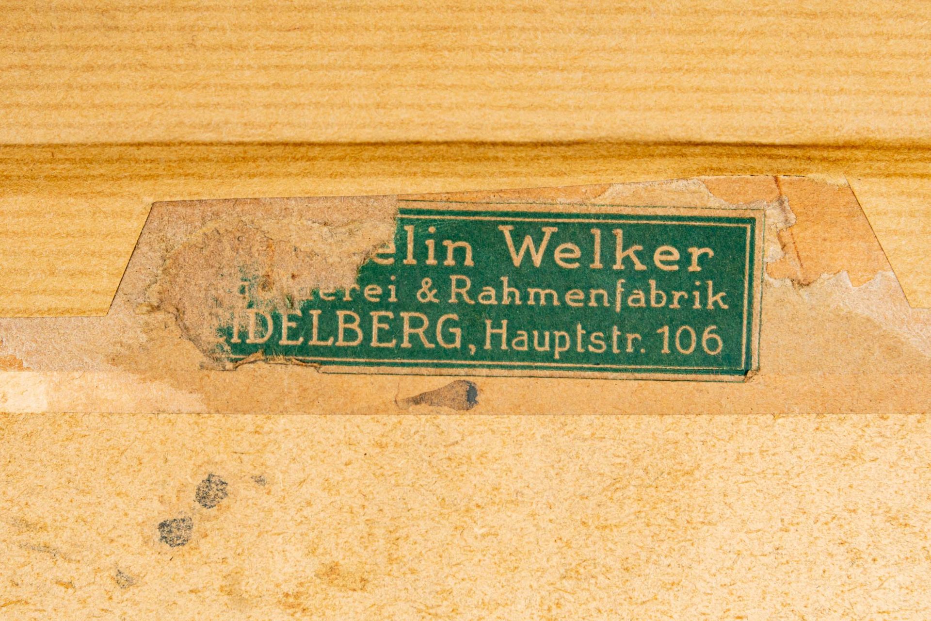 Farbdruck (?) des Helgo Pohle (1896 - 1973), ca. 33 x 43 cm. Hinter Glas in Passepartout gerahmt, S - Bild 9 aus 9