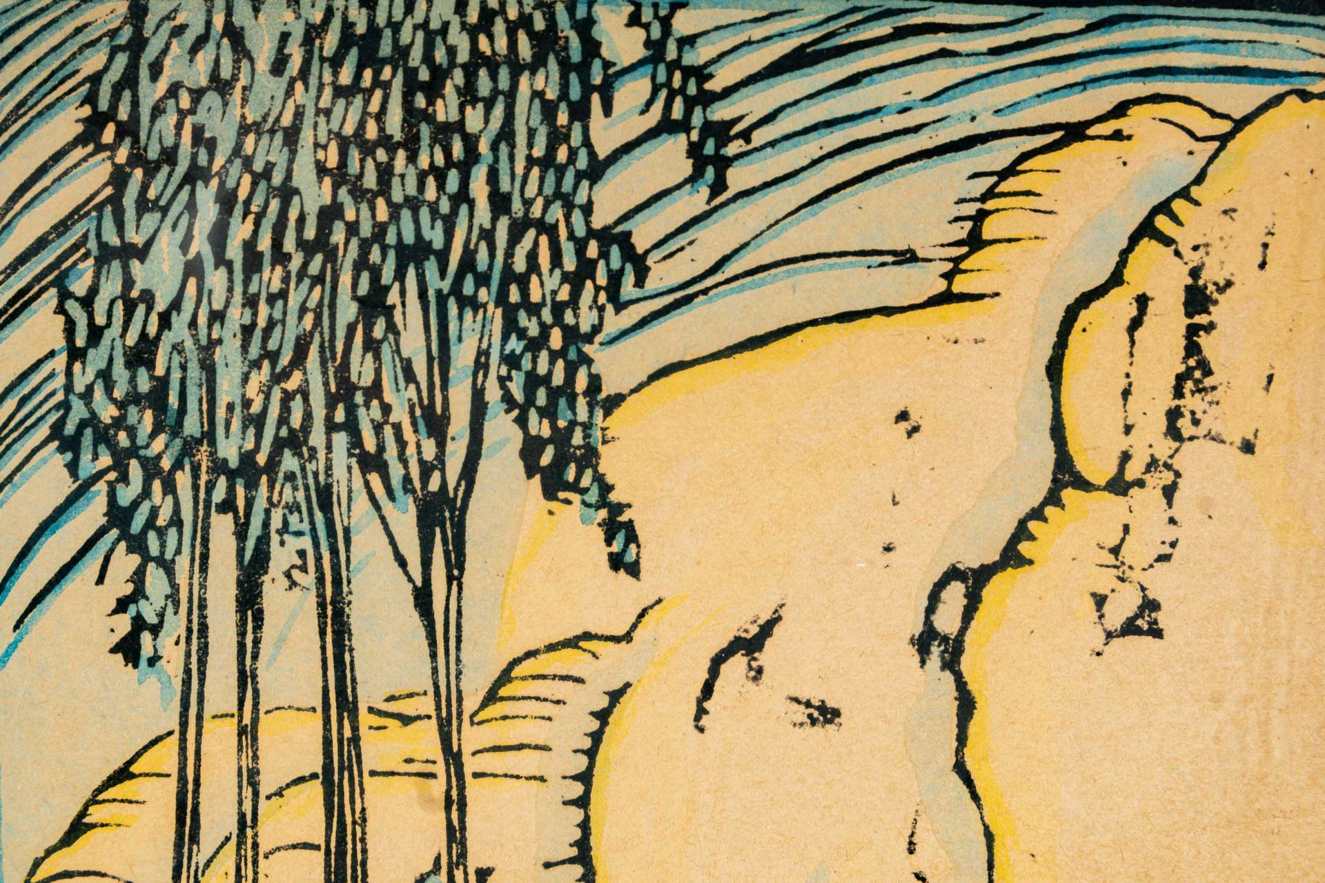 "Die Puppenmutti", kolorierter Holzschnitt, Vorzugsdruck (Eigenhand), limitierte Auflage, Blatt 6 v - Bild 4 aus 8