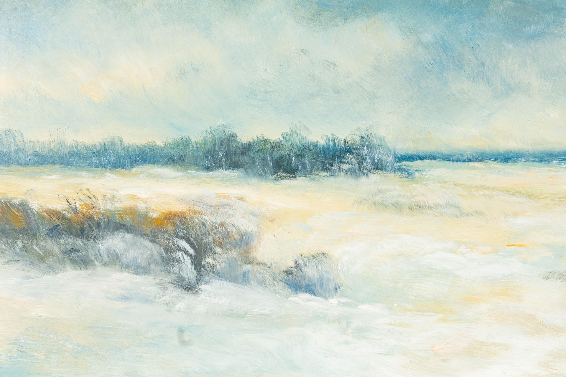 "Wintertag im Moor" - Gemälde, Öl auf Hartfaserplatte ca. 60 x 90 cm, signiert F. Szerbakow = Fedor - Image 8 of 15