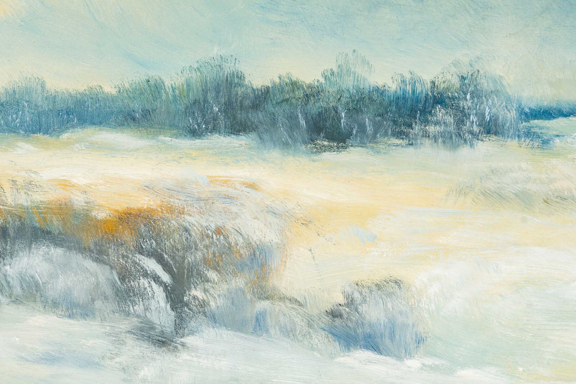 "Wintertag im Moor" - Gemälde, Öl auf Hartfaserplatte ca. 60 x 90 cm, signiert F. Szerbakow = Fedor - Image 10 of 15