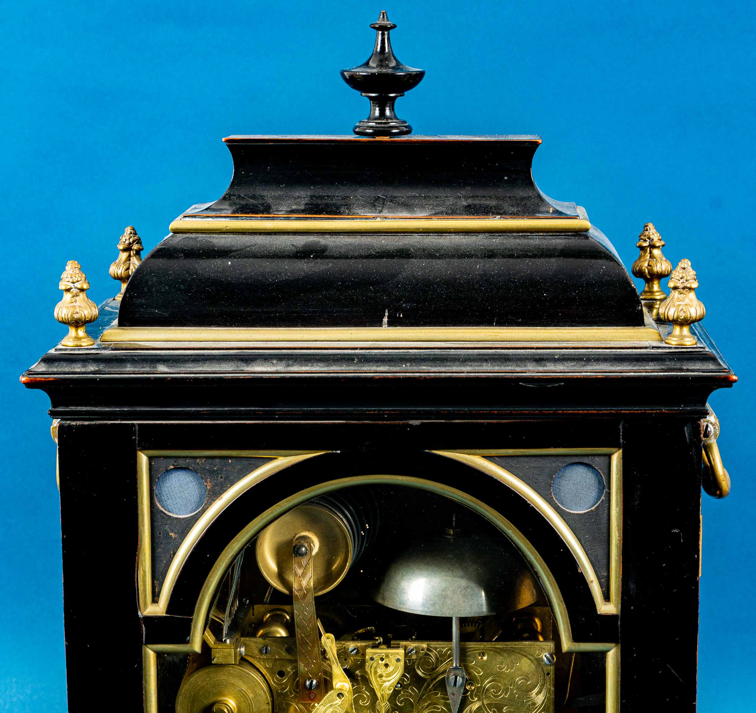 Antike engl. Bracket-Clock des Uhrmachers Nicholas Lambert, um 1760/70, mit Carillon-Spielwerk; ung - Bild 17 aus 31