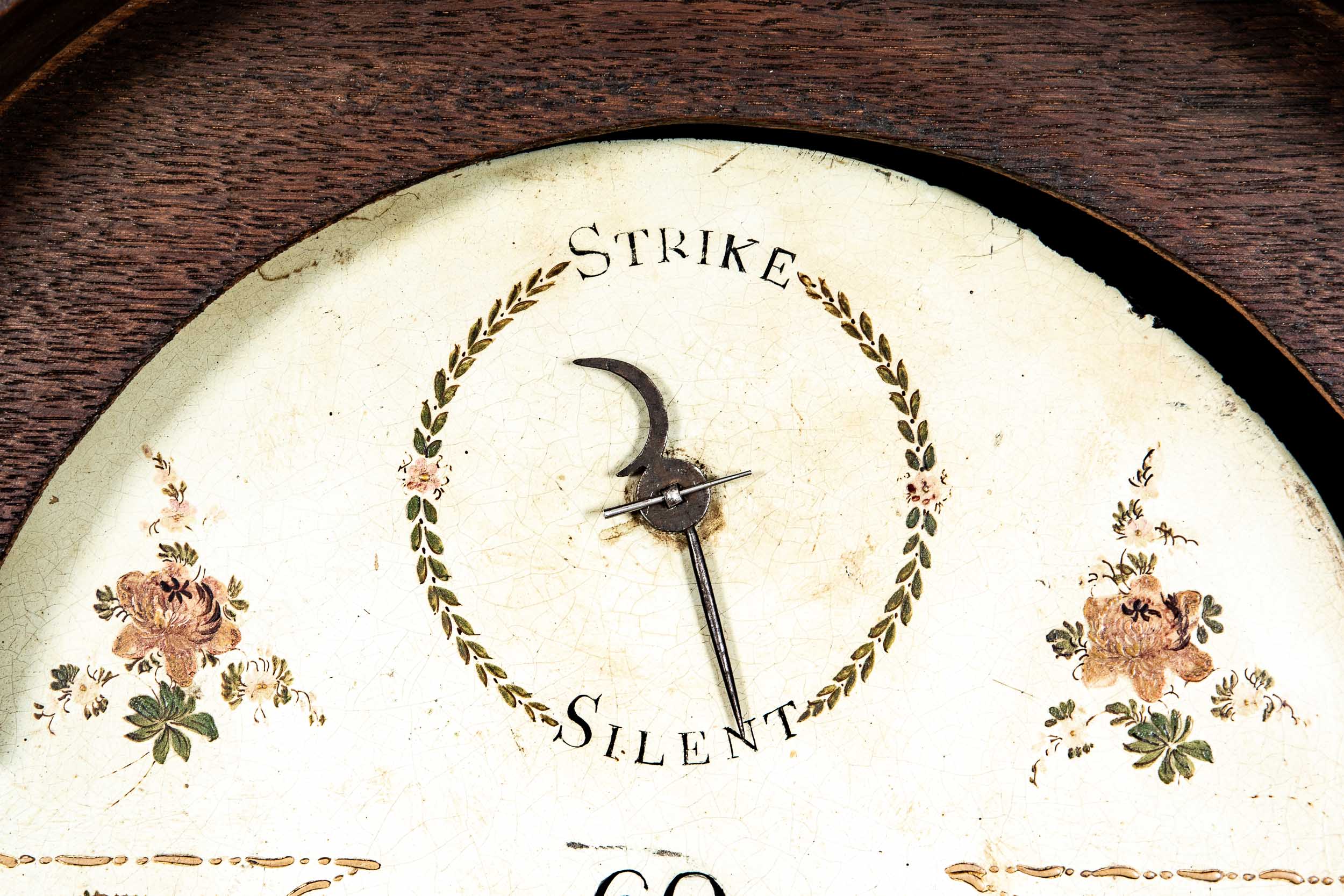 Antike englische Bodenstanduhr des 19. Jhdts., schlichtes Eichengehäuse, Ziffernblatt bez.: R: BOXA - Image 10 of 20