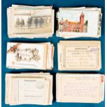 Postsachen & Papiere des Heinrich Carl Friedrich Hermann Wiljes; bestehend aus diversen Postkarten,
