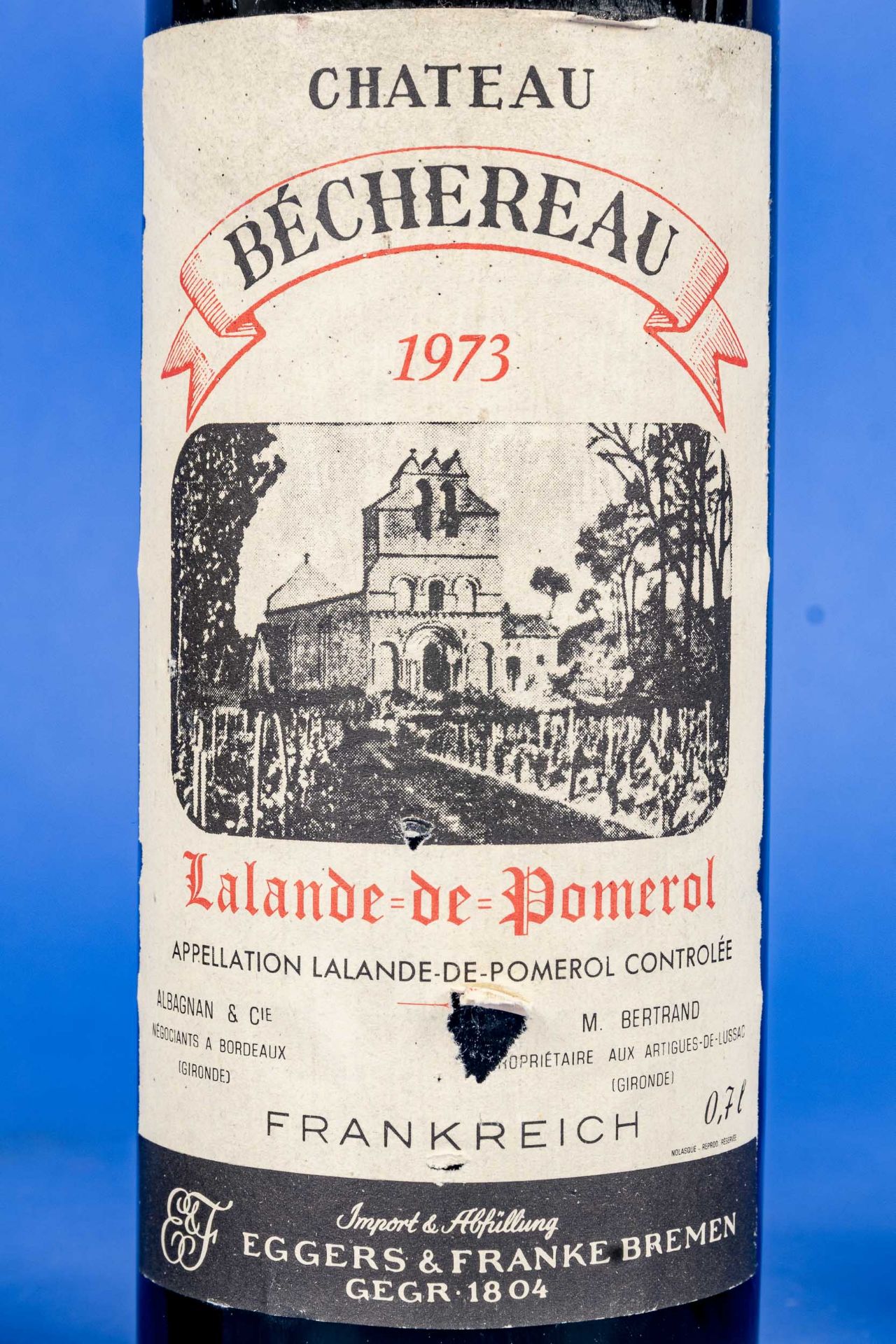 5 versch. Flaschen französischer Rotwein, zwischen 1970 und 1985 abgefüllt, leicht differierende Fü - Bild 9 aus 16