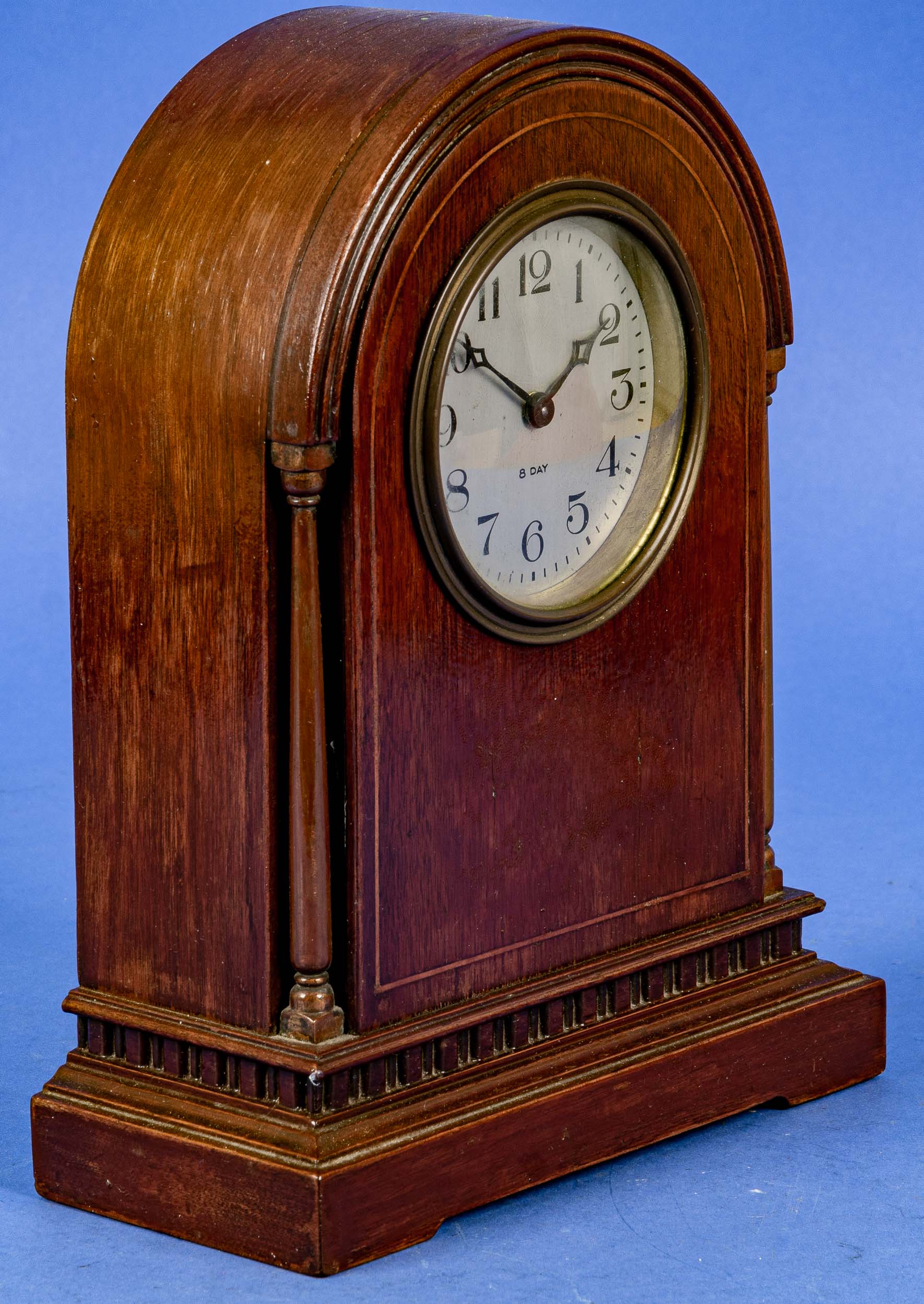Antike Vertiko-Uhr, funktionstüchtiges 8 Tagewerk (wurde nicht auf Ganggenauigkeit und Vollständigk - Image 6 of 8