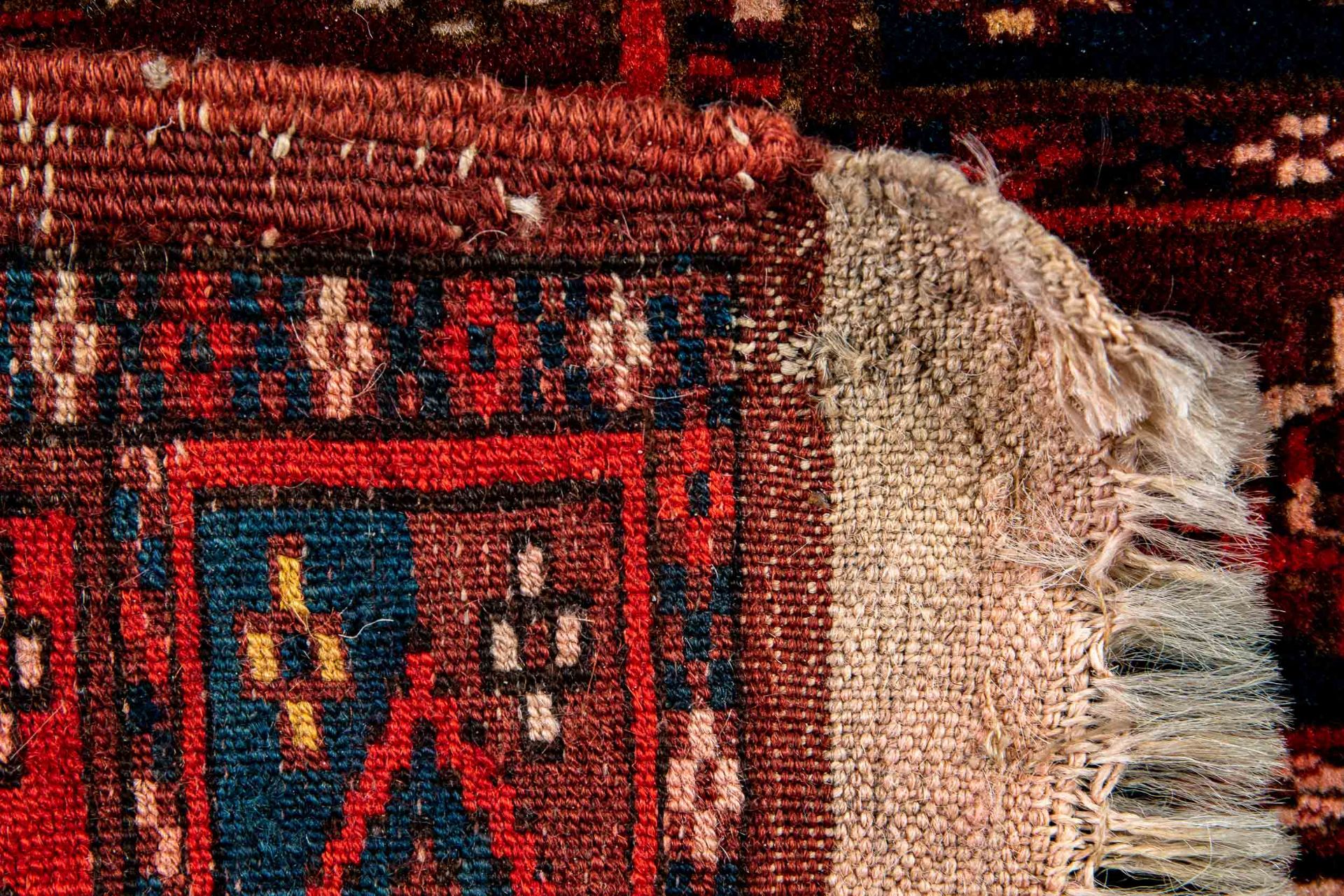 Alter Zeltbehang Tekke-Turkmene, ca. 63 x 122 cm. - Image 4 of 4