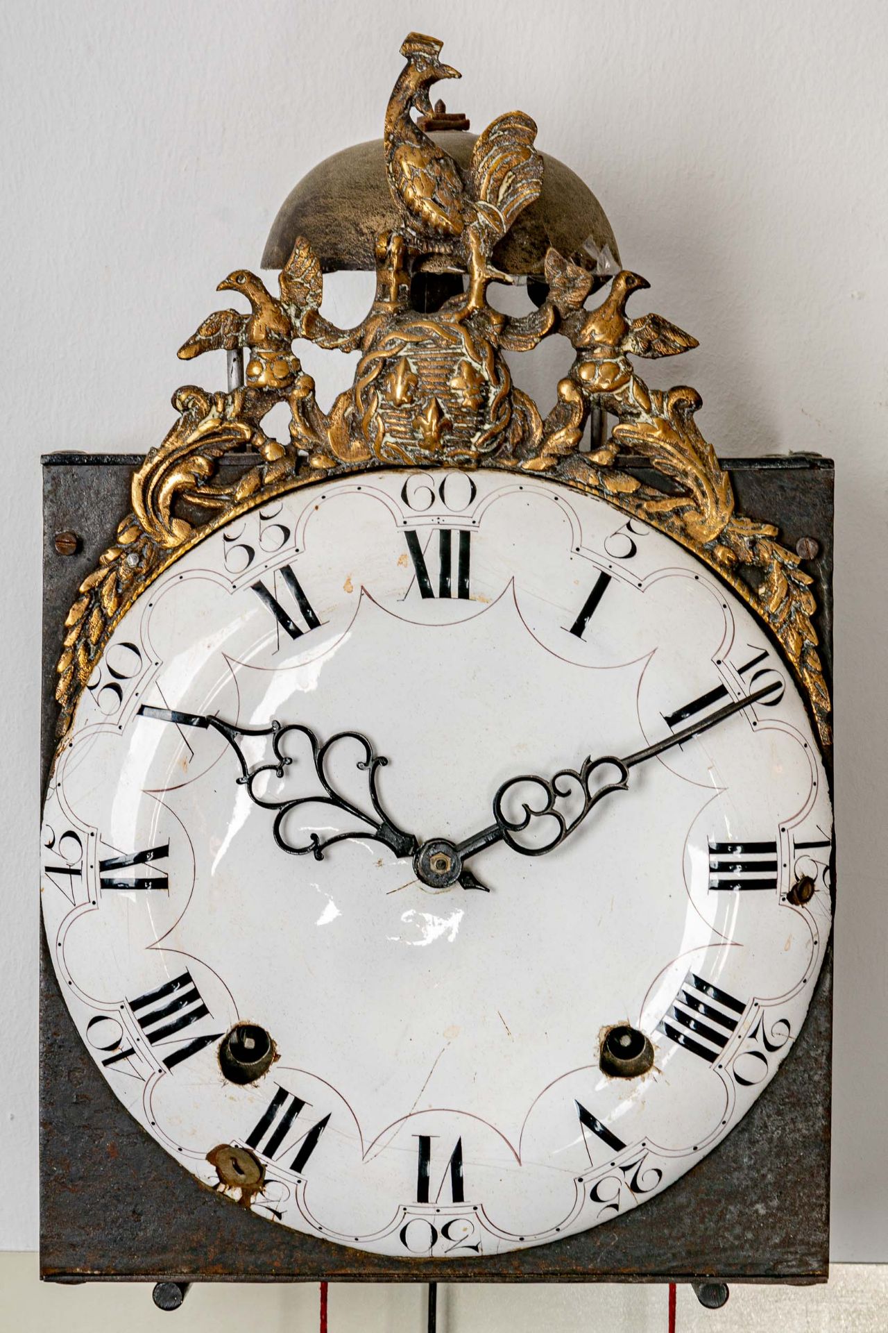 Antike Comtoise, Frankreich, 19. Jhdt., ungeprüftes mechanisches Uhrwerk mit Schlag auf obenliegend - Image 2 of 9