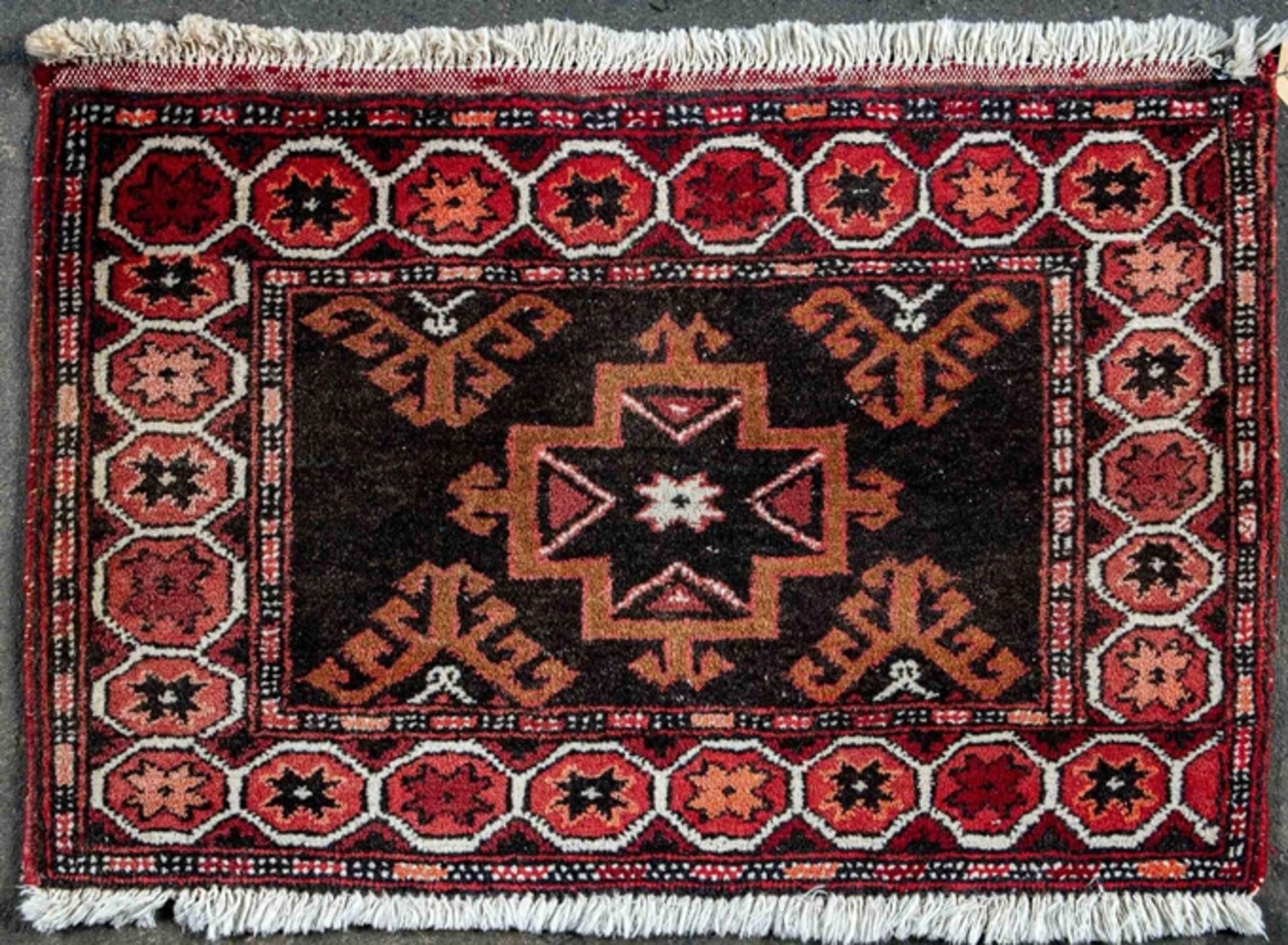 Kleiner Afghan-Paskti, ca. 48 x 73 cm, um 1970/80.