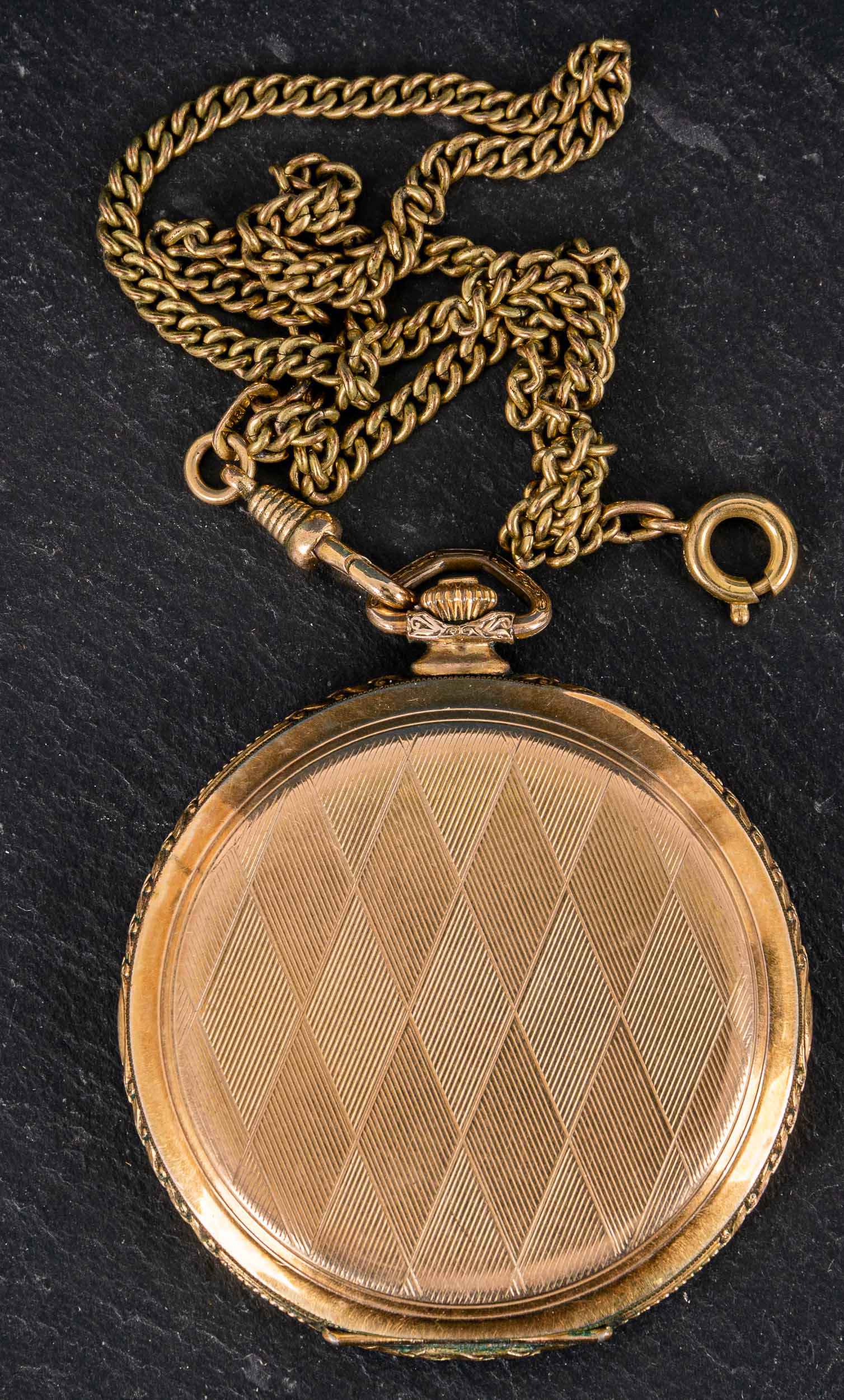 Antike Savonette - Herrentaschenuhr der 1930/ 40er Jahre. Flaches, vergoldetes Gehäuse an vergoldet - Image 2 of 7