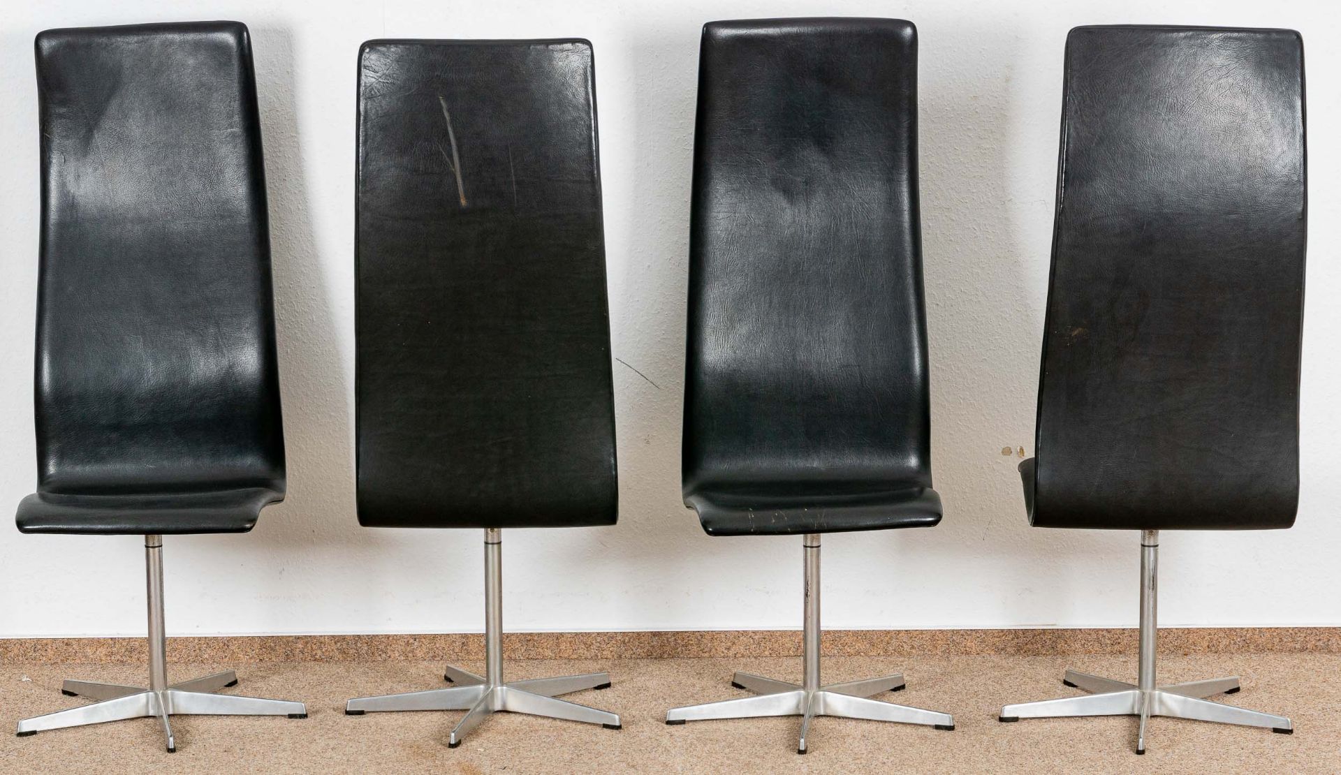 4 x Oxford Chair Model  3162 für Fritz Hansen, designed by ARNE JACOBSEN (Dänemark); Entwurf von ca - Bild 2 aus 11
