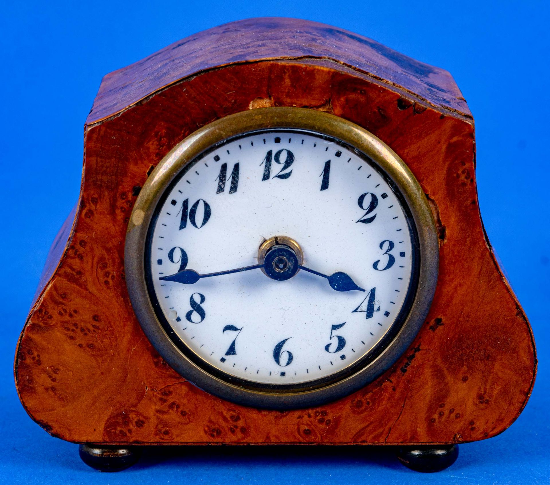 3teiliges Konvolut versch. Uhren, bestehend aus 2 versch. Tischweckern und einer Wanduhr, alle mit - Image 6 of 13