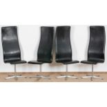 4 x Oxford Chair Model 3162 für Fritz Hansen, designed by ARNE JACOBSEN (Dänemark); Entwurf von ca