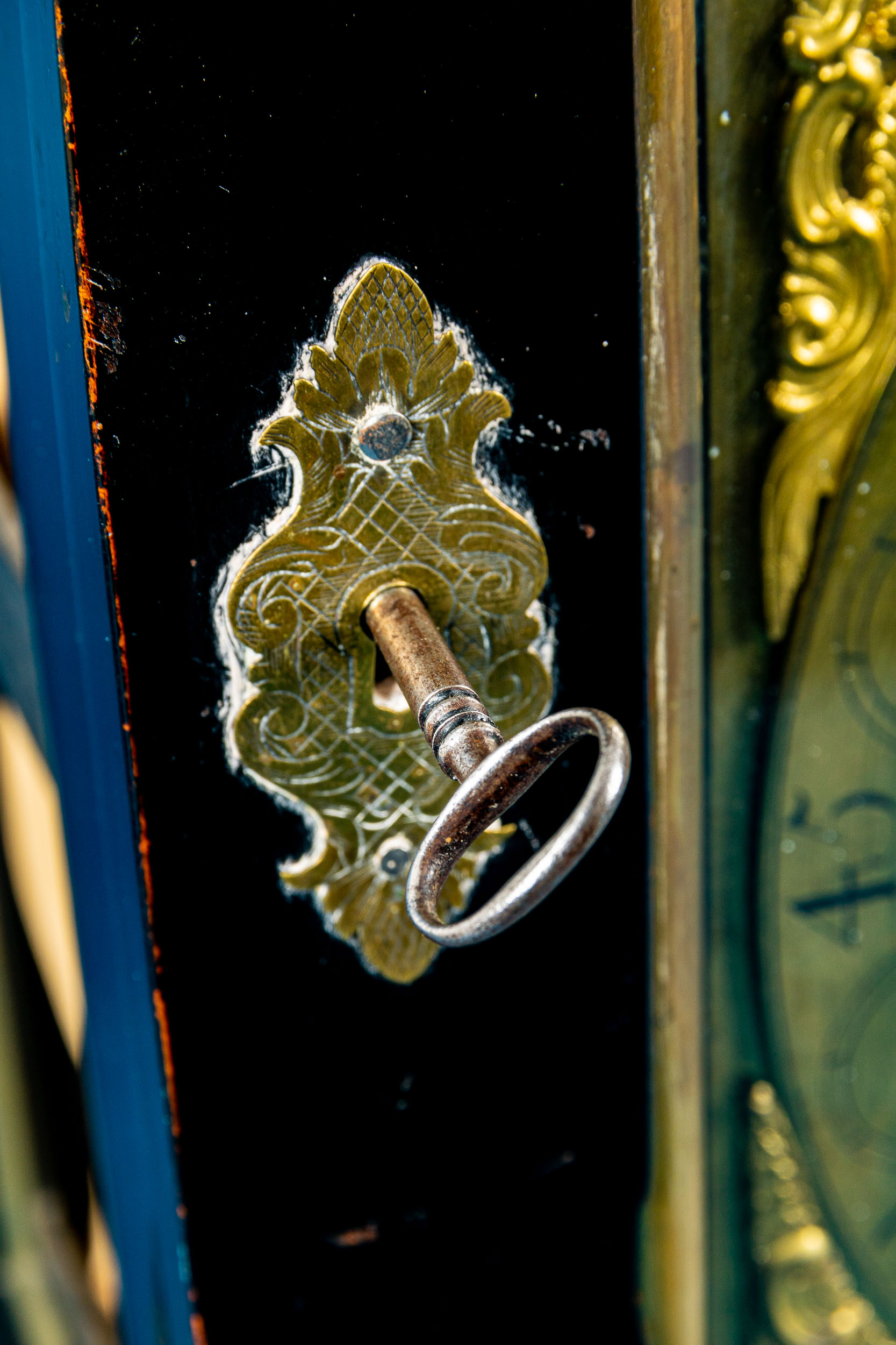 Antike engl. Bracket-Clock des Uhrmachers Nicholas Lambert, um 1760/70, mit Carillon-Spielwerk; ung - Bild 13 aus 31