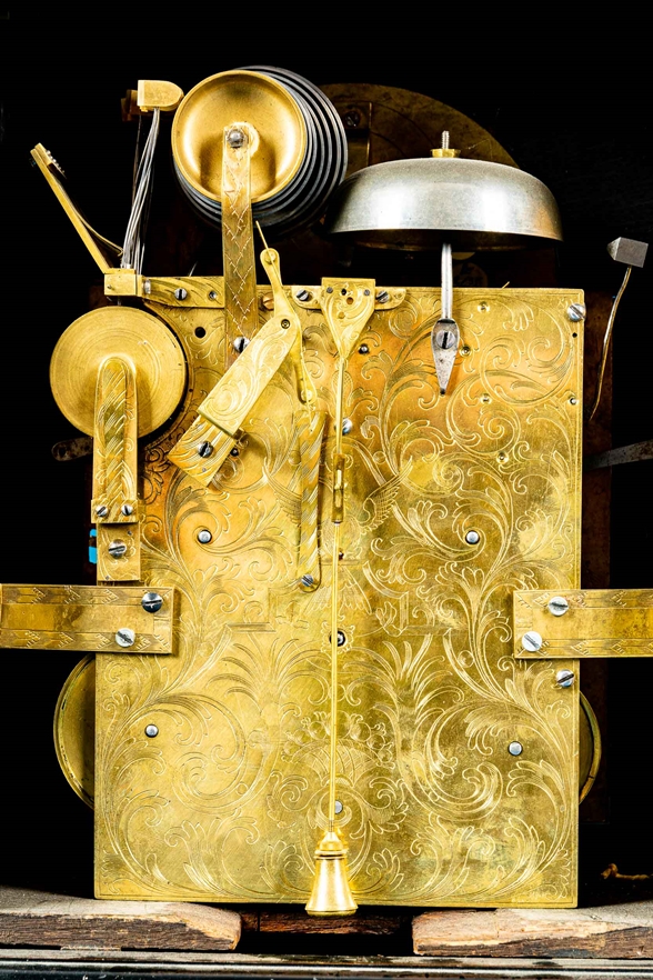 Antike engl. Bracket-Clock des Uhrmachers Nicholas Lambert, um 1760/70, mit Carillon-Spielwerk; ung - Bild 29 aus 31