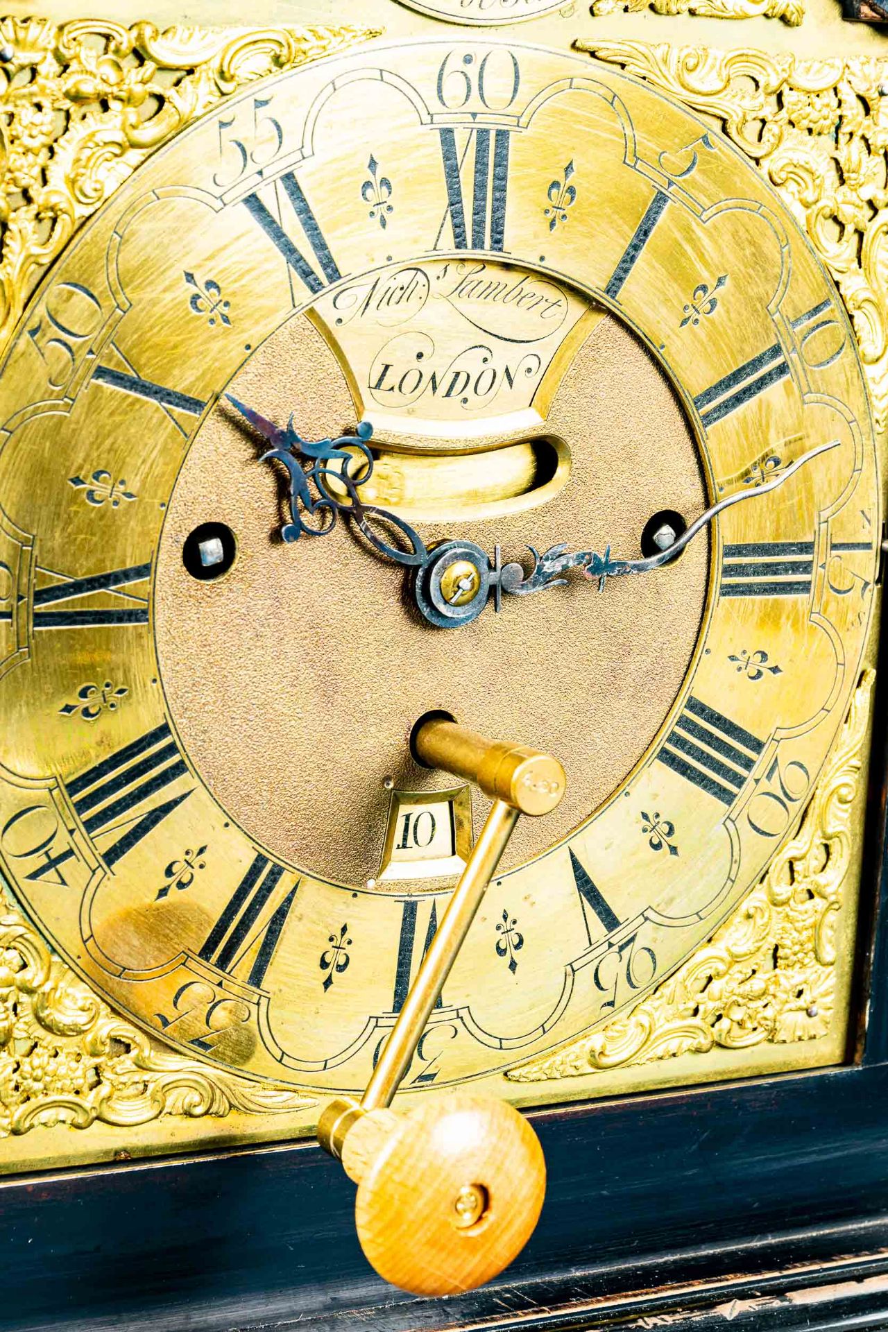 Antike engl. Bracket-Clock des Uhrmachers Nicholas Lambert, um 1760/70, mit Carillon-Spielwerk; ung - Image 31 of 31