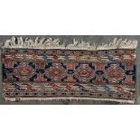 Kleine Shahsavan Mafrasch Seite, Nordwestpersien/Azerbaijan Ende 19. Jhdt., Format ca. 113 x 42 cm.