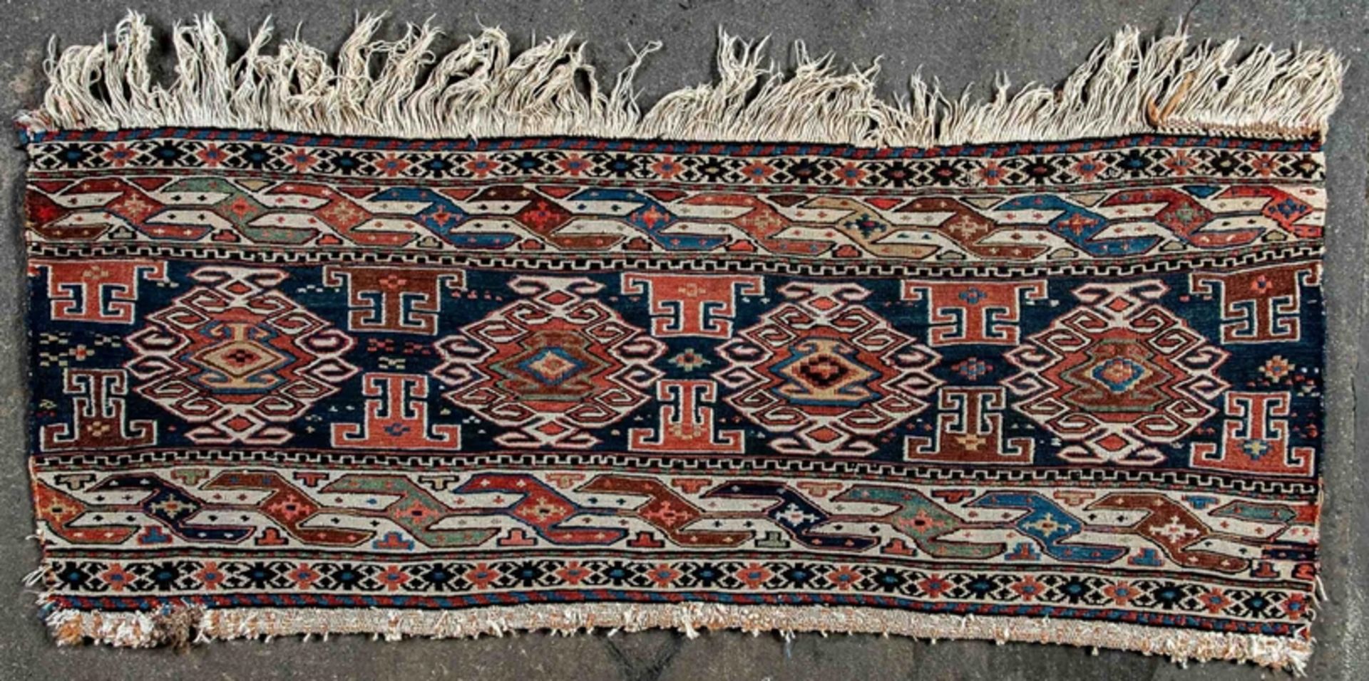 Kleine Shahsavan Mafrasch Seite, Nordwestpersien/Azerbaijan Ende 19. Jhdt., Format ca. 113 x 42 cm.