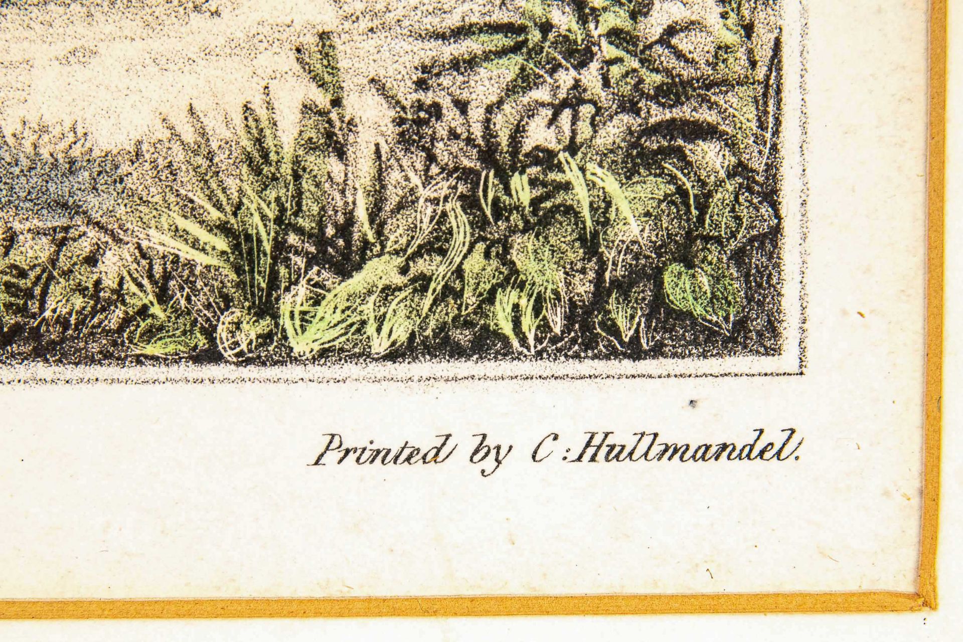 From the summit of Minden Hill", hinter Glas gerahmter kolorierter Stahlstich des 19. Jhdts.; Platt - Image 9 of 10