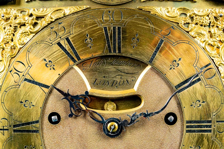 Antike engl. Bracket-Clock des Uhrmachers Nicholas Lambert, um 1760/70, mit Carillon-Spielwerk; ung - Image 10 of 31