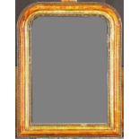 Antiker Spiegel, Mitte 19. Jhdt., orig. Spiegelglas, teilweise Blindstellen; schöner restaurierter