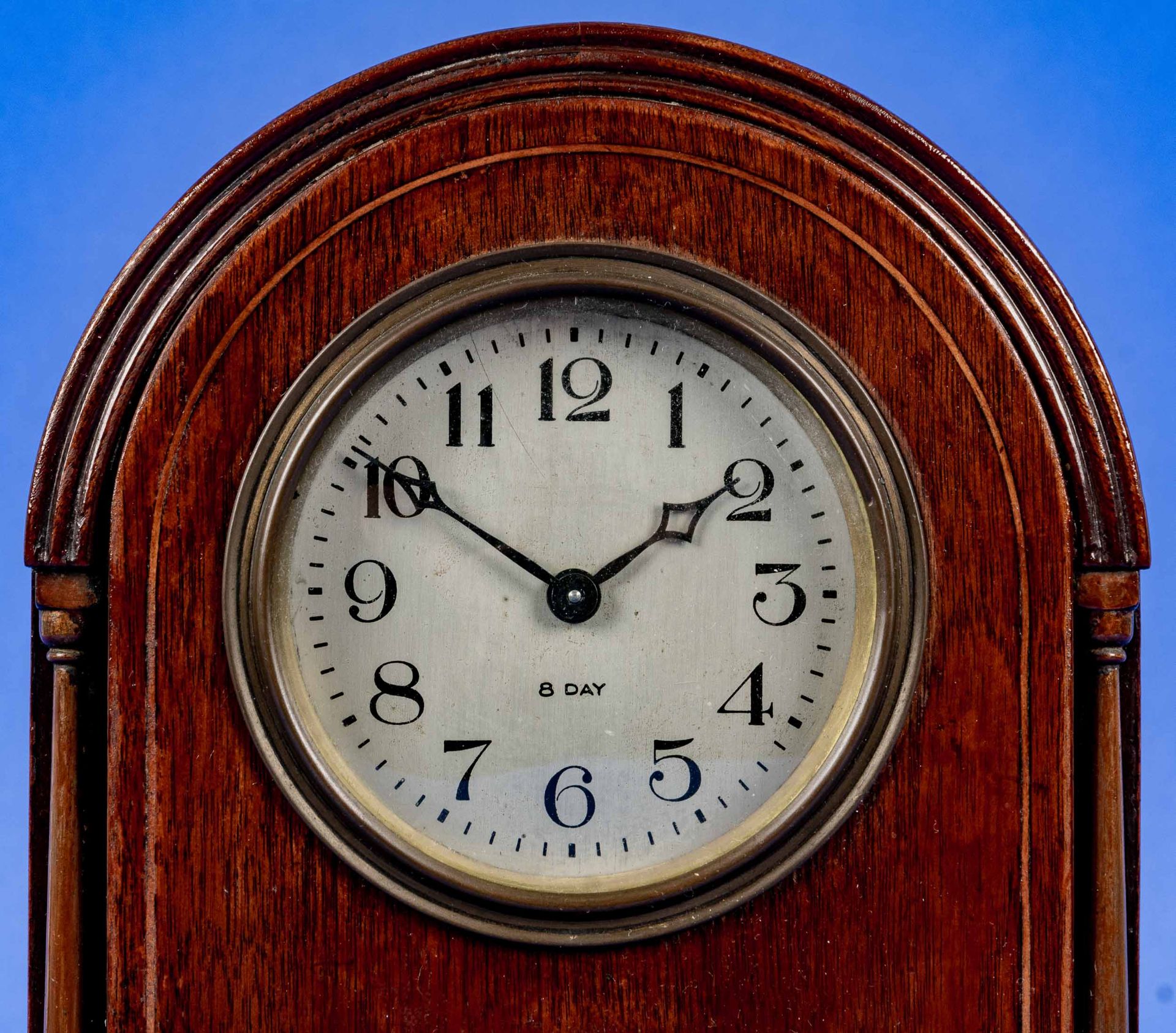 Antike Vertiko-Uhr, funktionstüchtiges 8 Tagewerk (wurde nicht auf Ganggenauigkeit und Vollständigk - Image 3 of 8