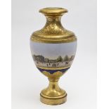 A panoramic vase with a prospect of the street "Unter den Linden" in Berlin