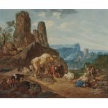 Landschaft mit ruhender Herde