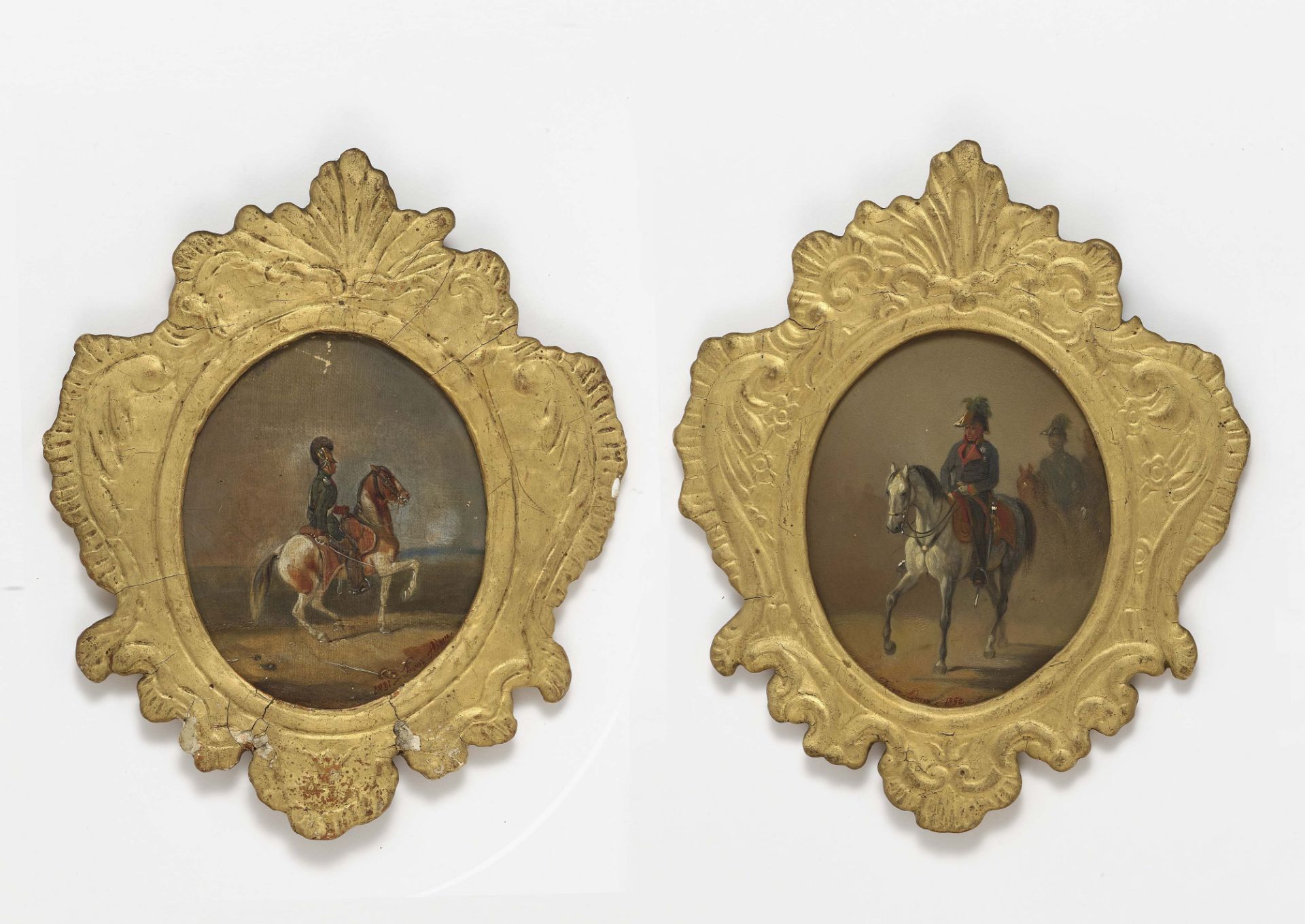 Reiter mit Raupenhelm - Feldmarschall Johann Josef Wenzel Graf von Radetzky zu Pferd