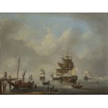 Hafenszene mit Schiffen
