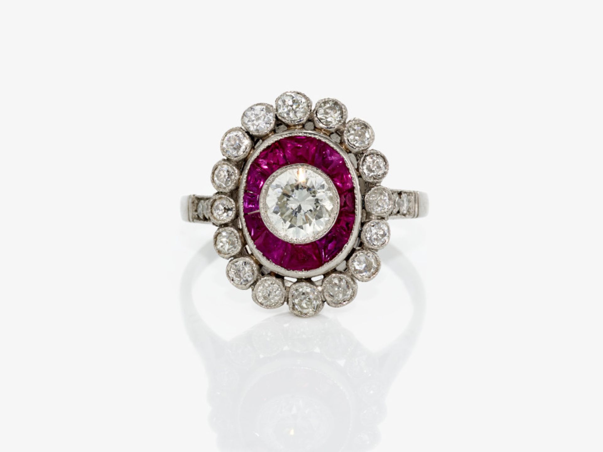 Ring mit Rubinen und Diamanten - Image 2 of 2