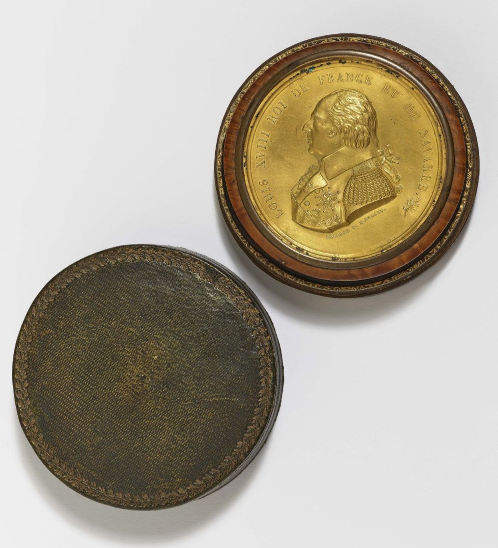 Dose mit Medaillon von Louis XVIII.