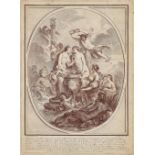Allegorie auf die Hochzeit des Dauphins Louis von Bourbon mit Erzherzogin Marie Antoinette