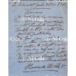 Accessoires Handgeschriebener Brief 'Utrillo Maurice (1883-1955)' 2. August 1945