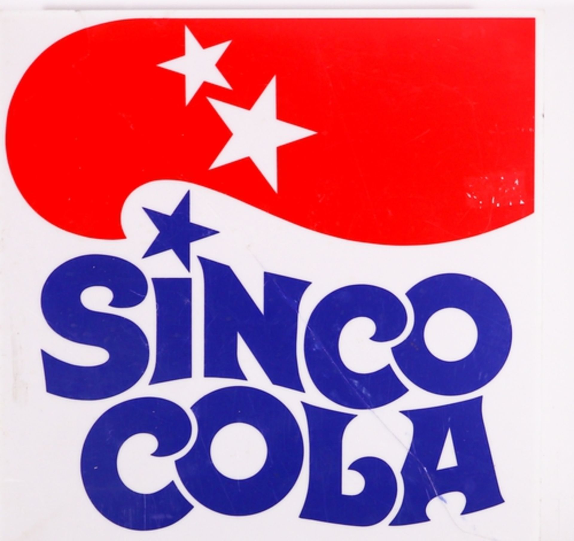 Accessoires Abdeckung Leuchtreklame 'Sinco Cola' 70er Jahre