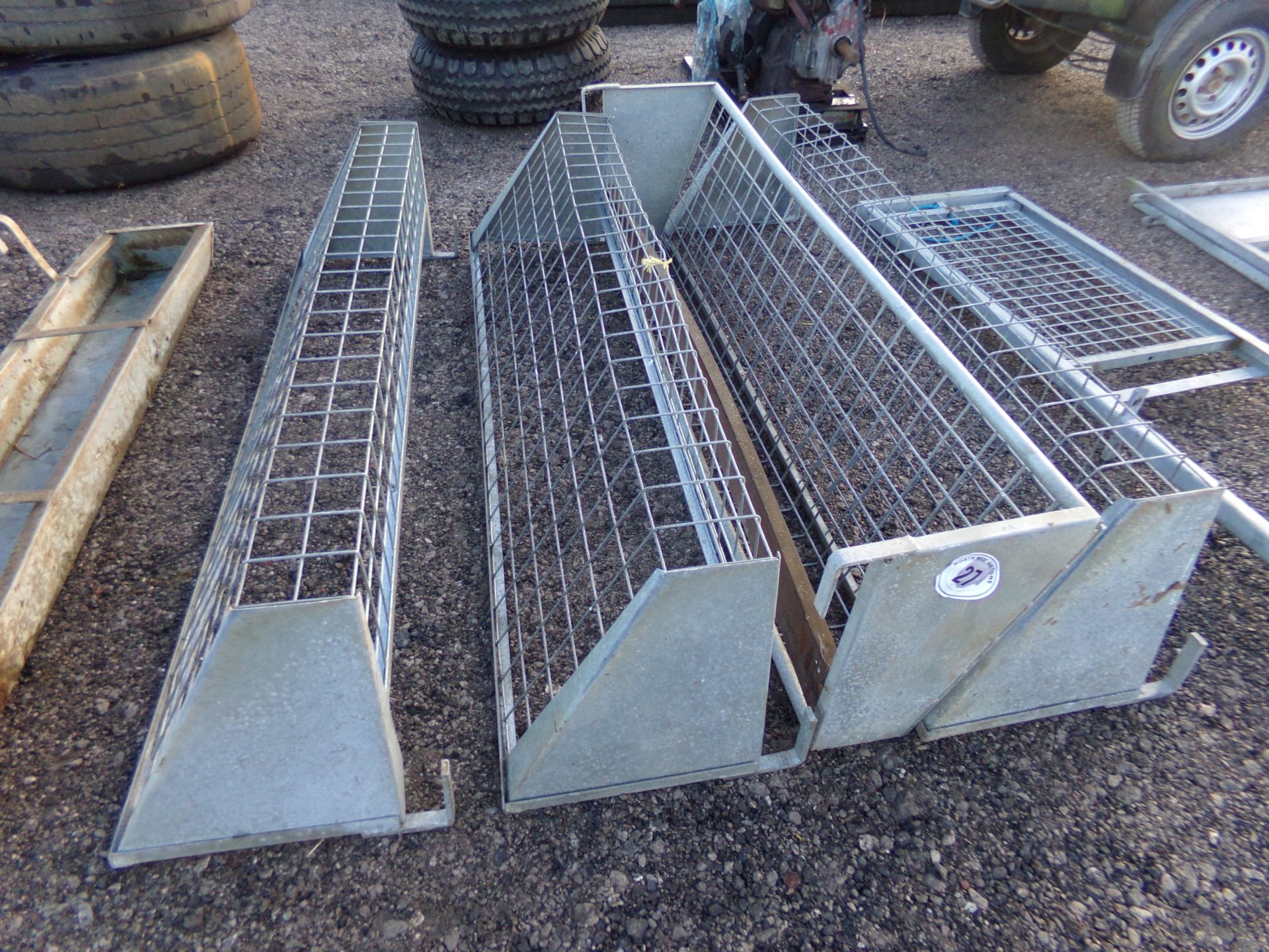 4 X HANG-ON GATE SHEEP HAY RACKS