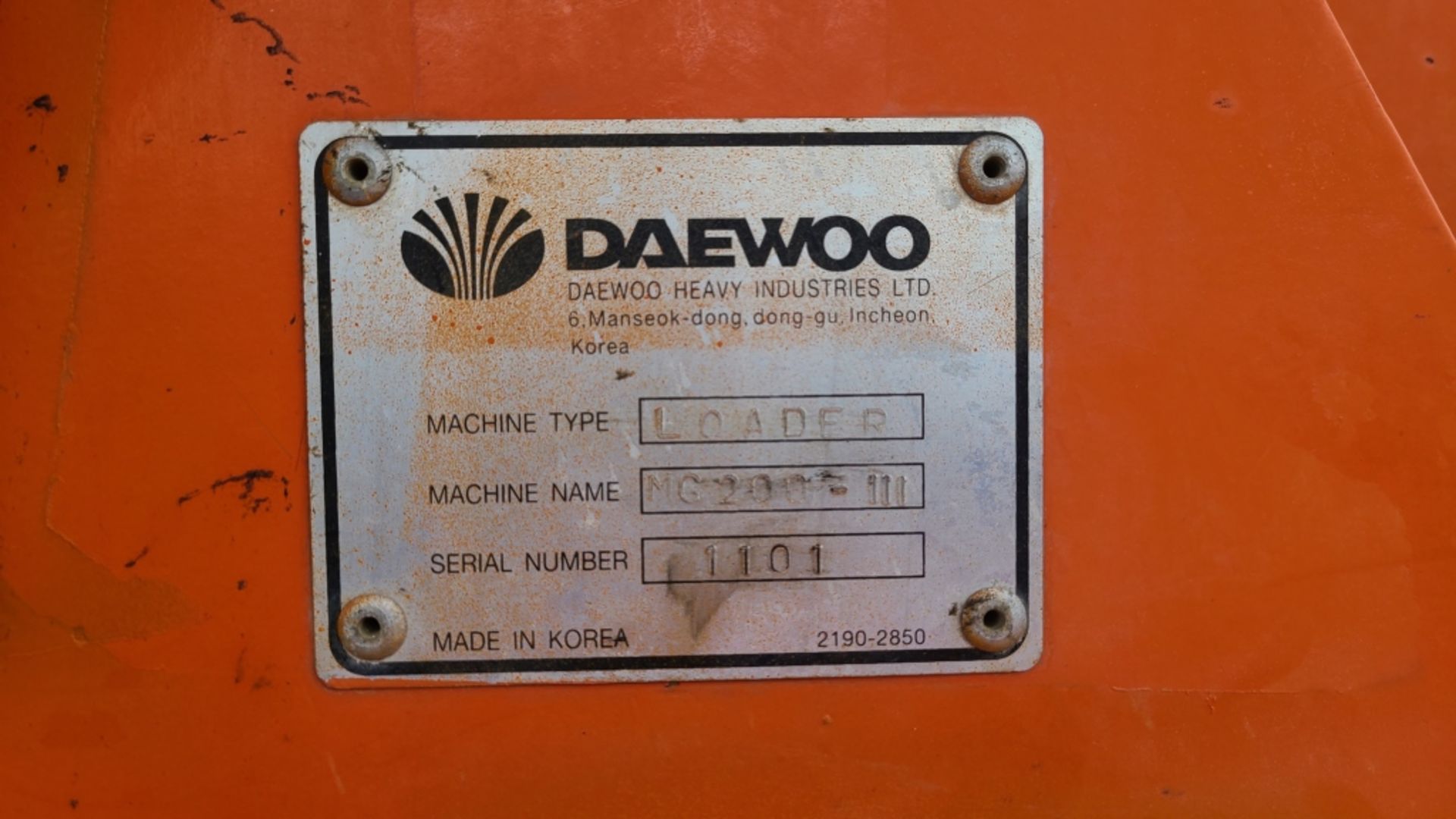 2000 Daewoo Mg200-iii Wheel Loader - Image 11 of 13