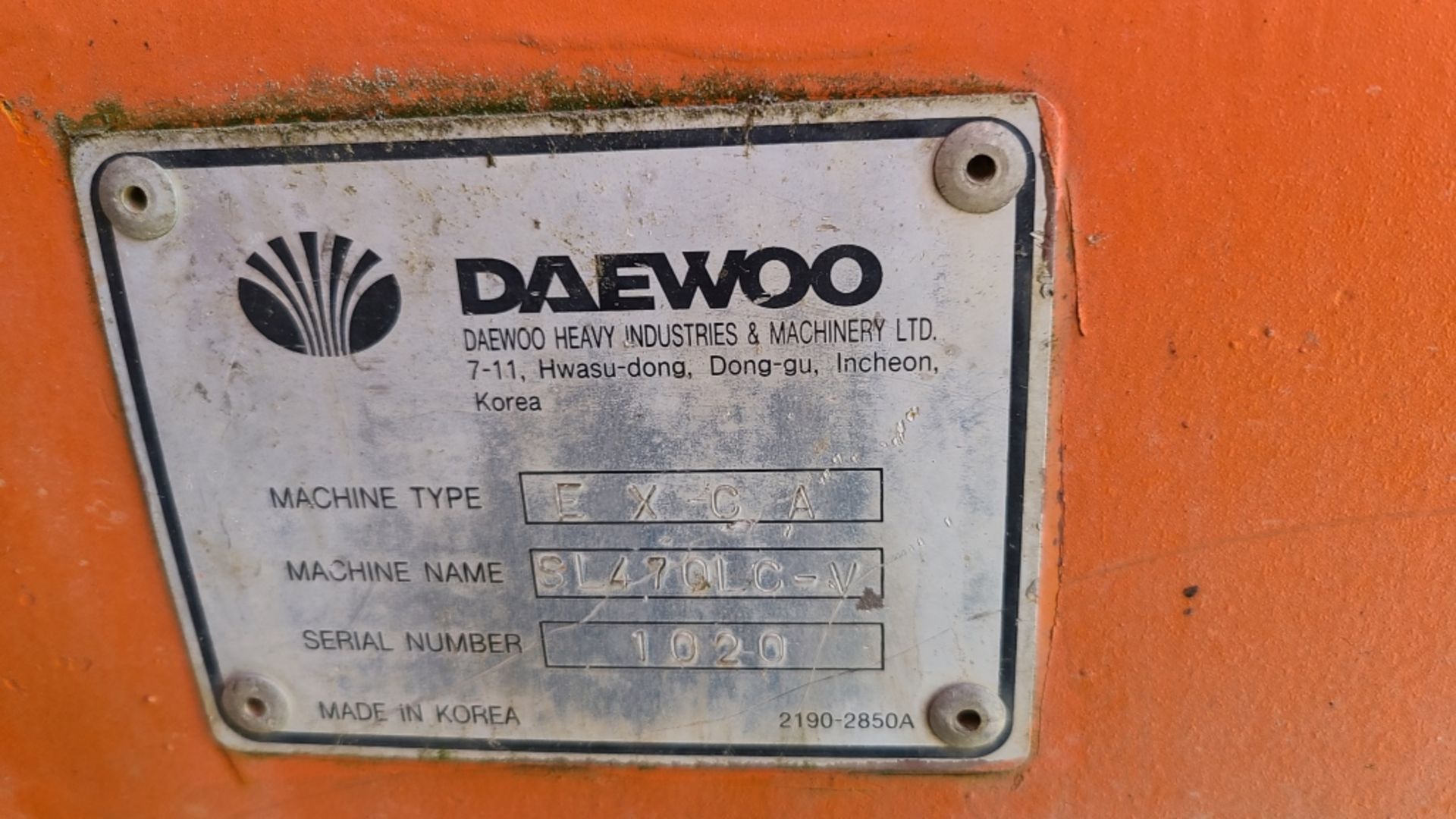 Daewoo Sl470lc Excavator - Image 7 of 11