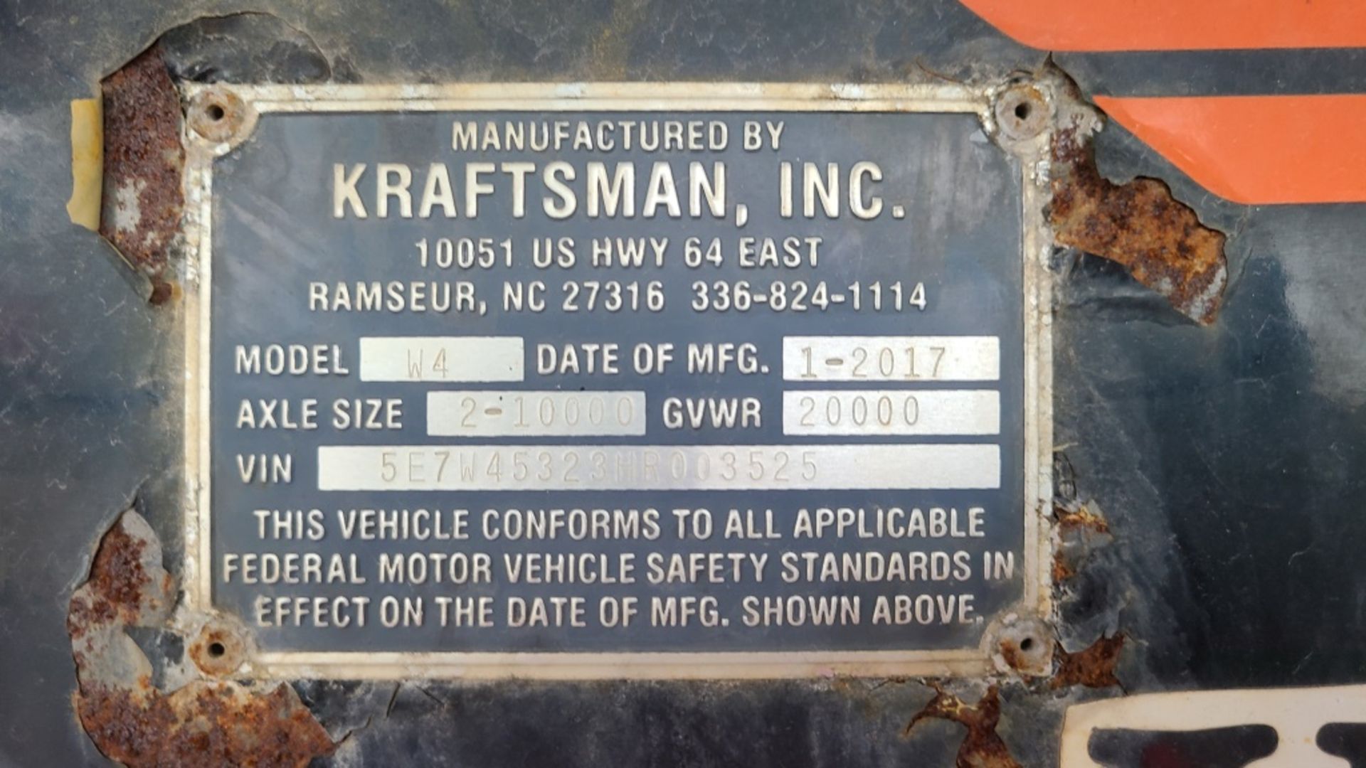 2017 Kraftsman 4 Place Car Trailer - Image 6 of 6