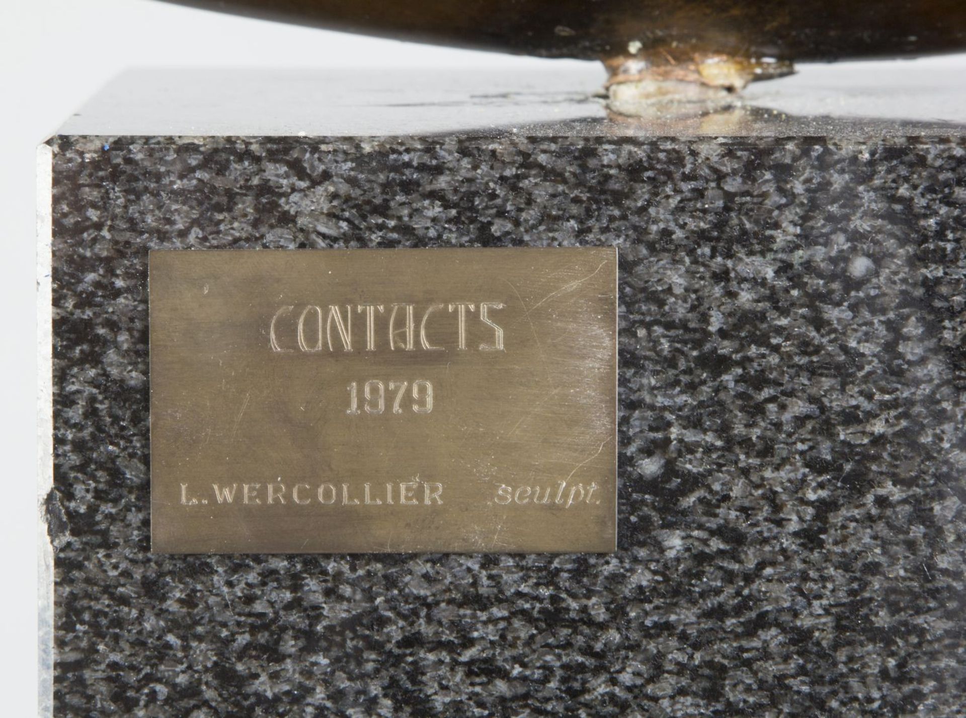 Wercollier, Lucien. 1908 - Luxemburg - 2002 Contacts. Bronze bzw. Kupfer, rötlich-braun pati - Bild 5 aus 5